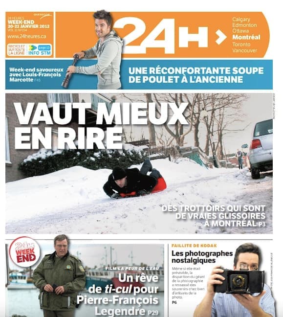 En 2009, le 24 heures a légèrement changé son nom pour 24H Montréal, afin de se coller à l’image des autres 24H distribués notamment à Ottawa, Edmonton et Toronto.