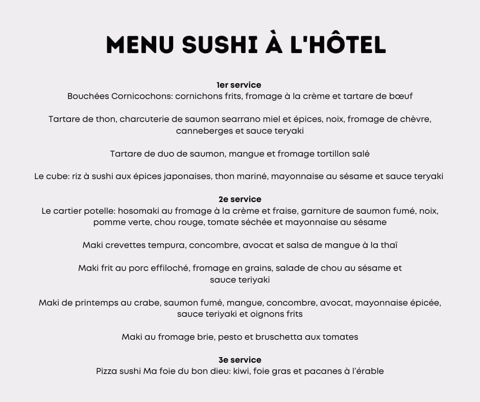 Facebook : Sushi à la maison