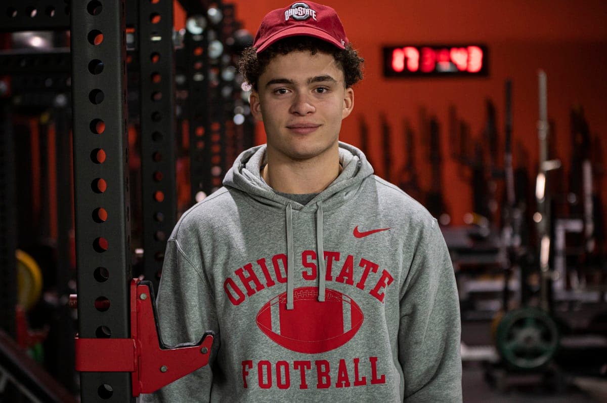 Maxence LeBlanc représentera fièrement l'équipe qui était sa préférée depuis plusieurs années, les Buckeyes de l'Université d'Ohio State.