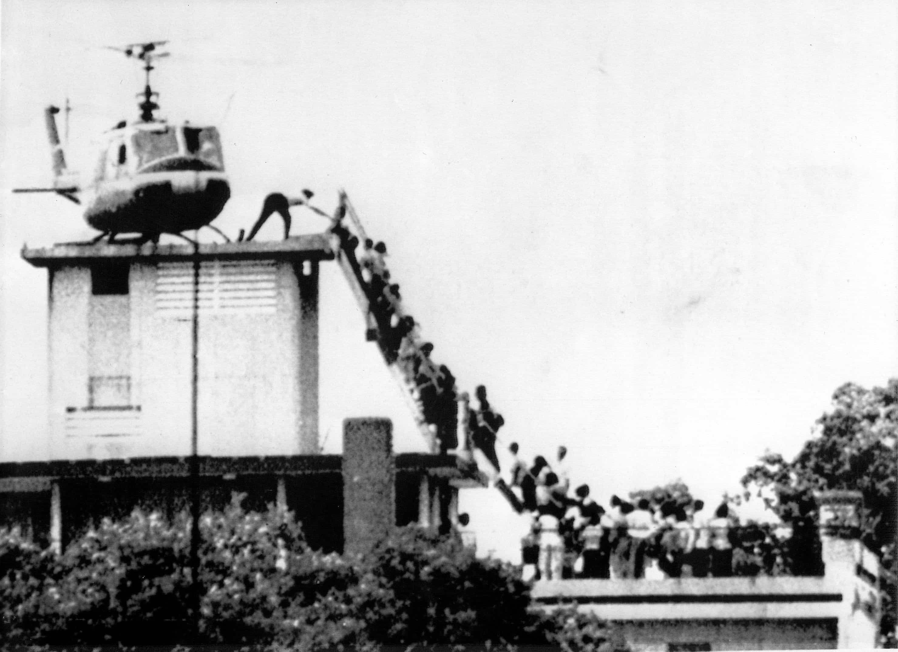 L’ambassade américaine de Saïgon en 1975.