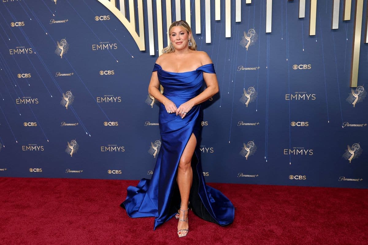 L’actrice Heather McMahan a défilé sur le tapis rouge des Emmy Awards, le 14 septembre dernier à Los Angeles.