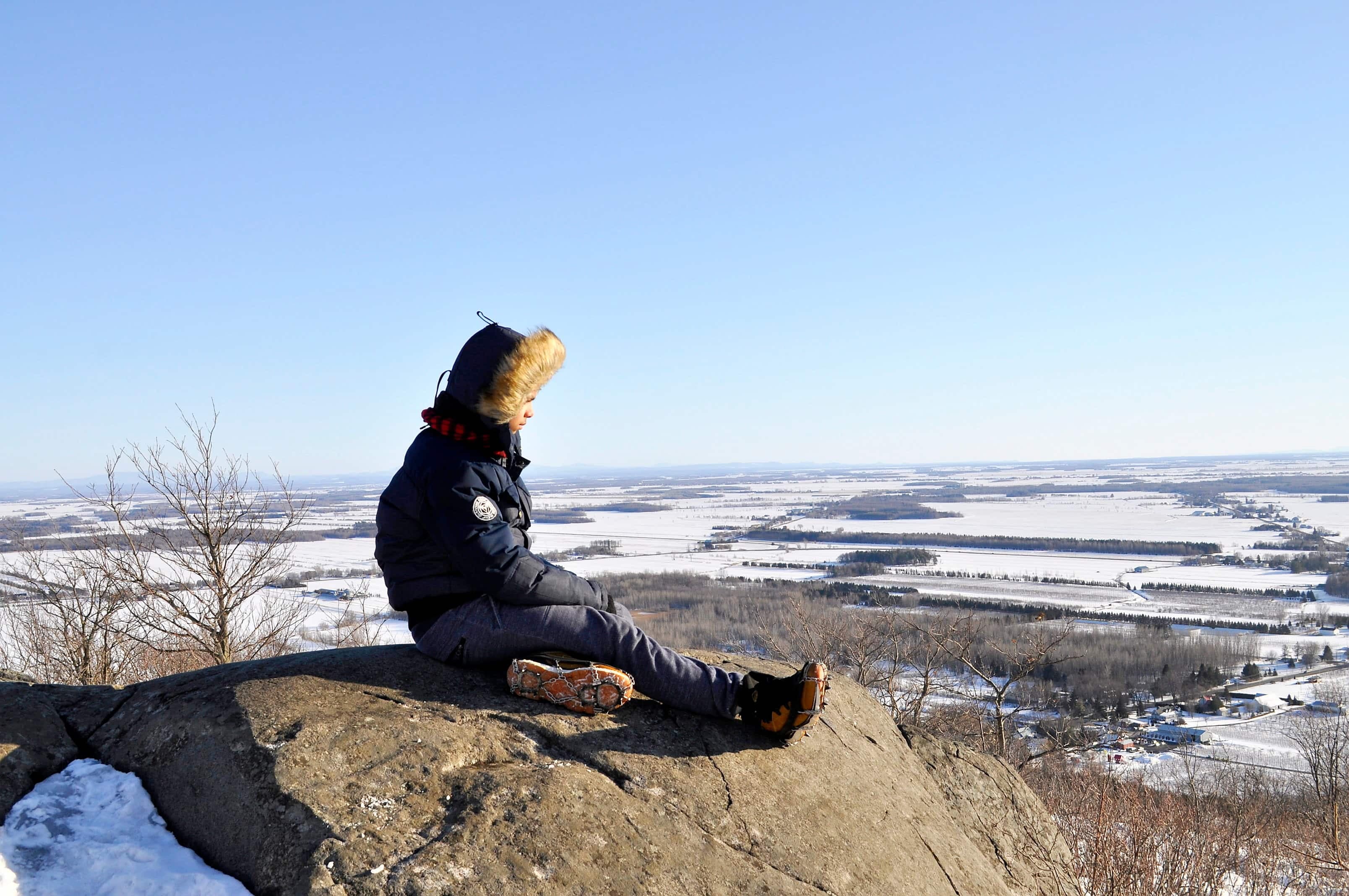 Au sommet du mont
Saint-Grégoire.