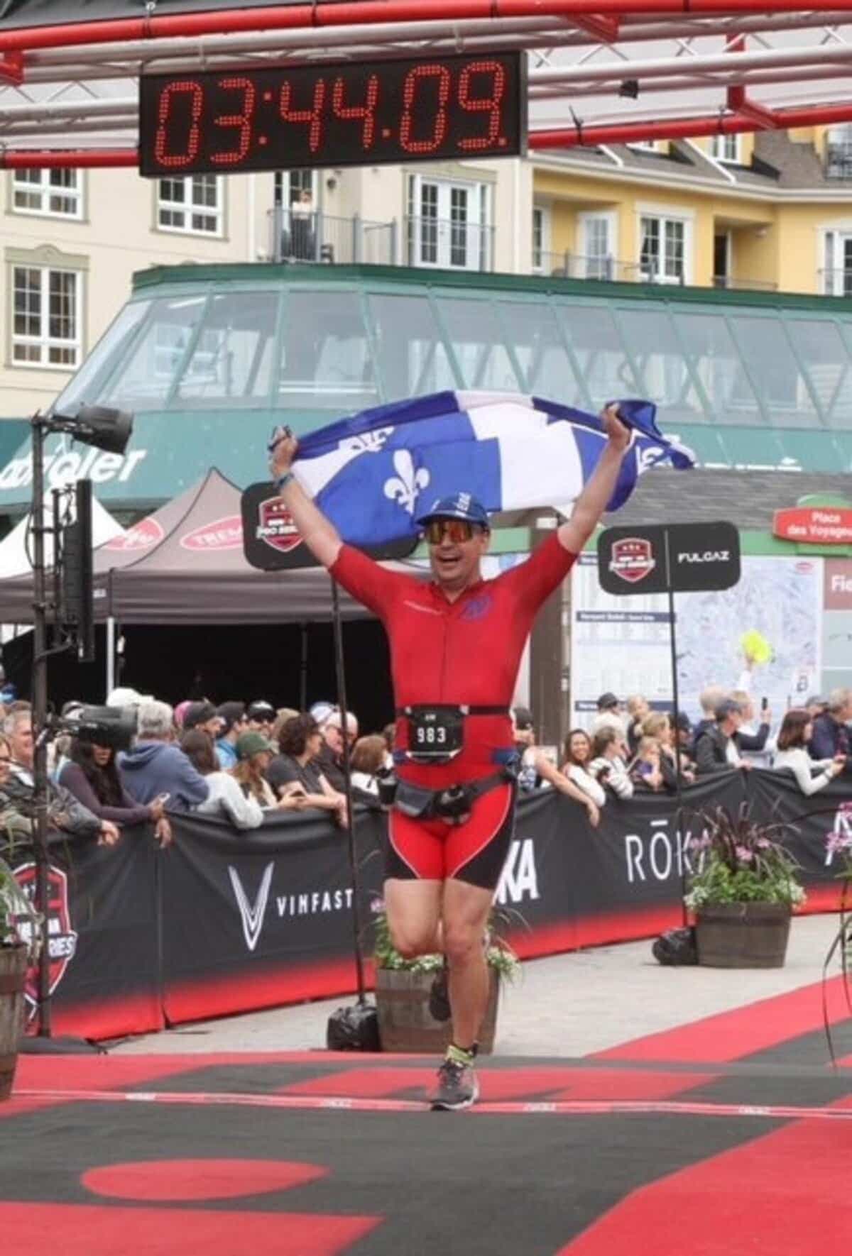 Frédéric Fortin, qui a survécu à une tumeur au cerveau, s’attend à vivre une vague d’émotions fortes au moment de passer la ligne d’arrivée à Mont-Tremblant.