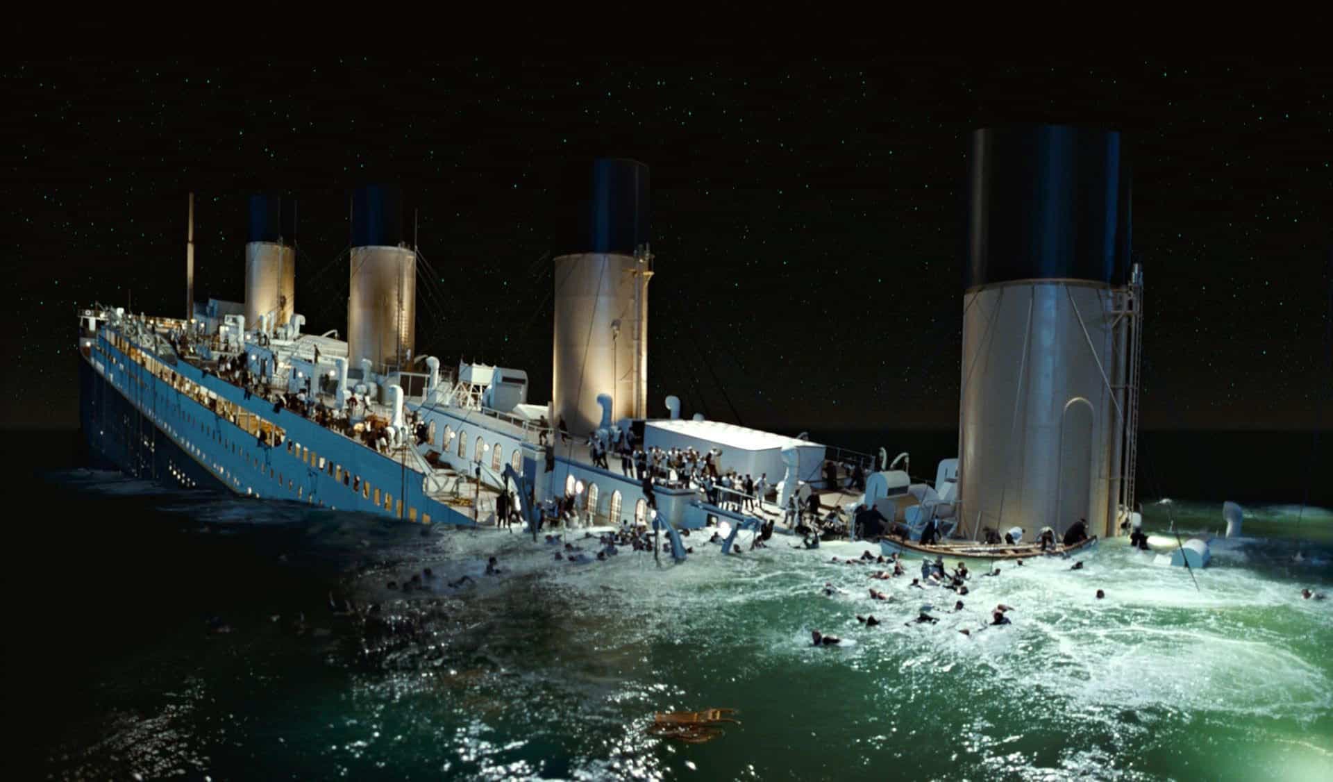 La fabuleuse reconstitution du naufrage du «Titanic», tel que vu dans le film-événement de James Cameron, sorti en 1997.
