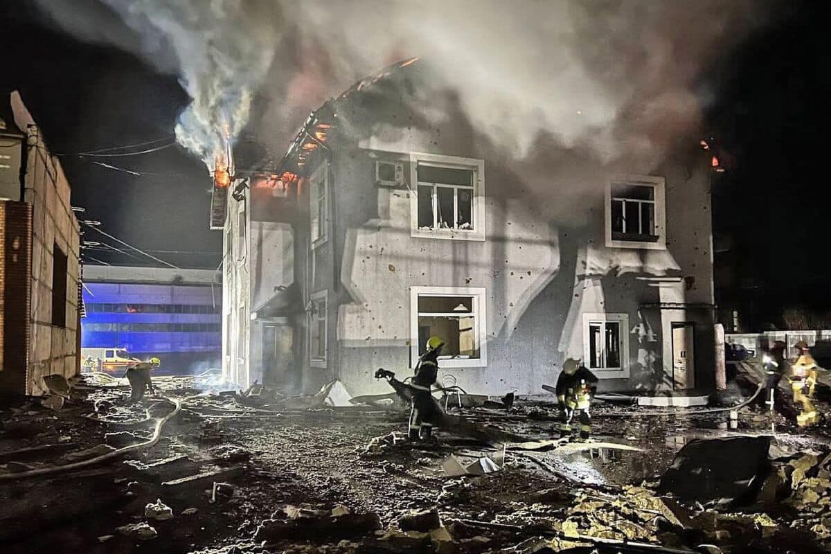 Le 30 janvier 2024, la Russie a envoyé 2 missiles et 35 drones dans la région de Kyiv. Photo AFP