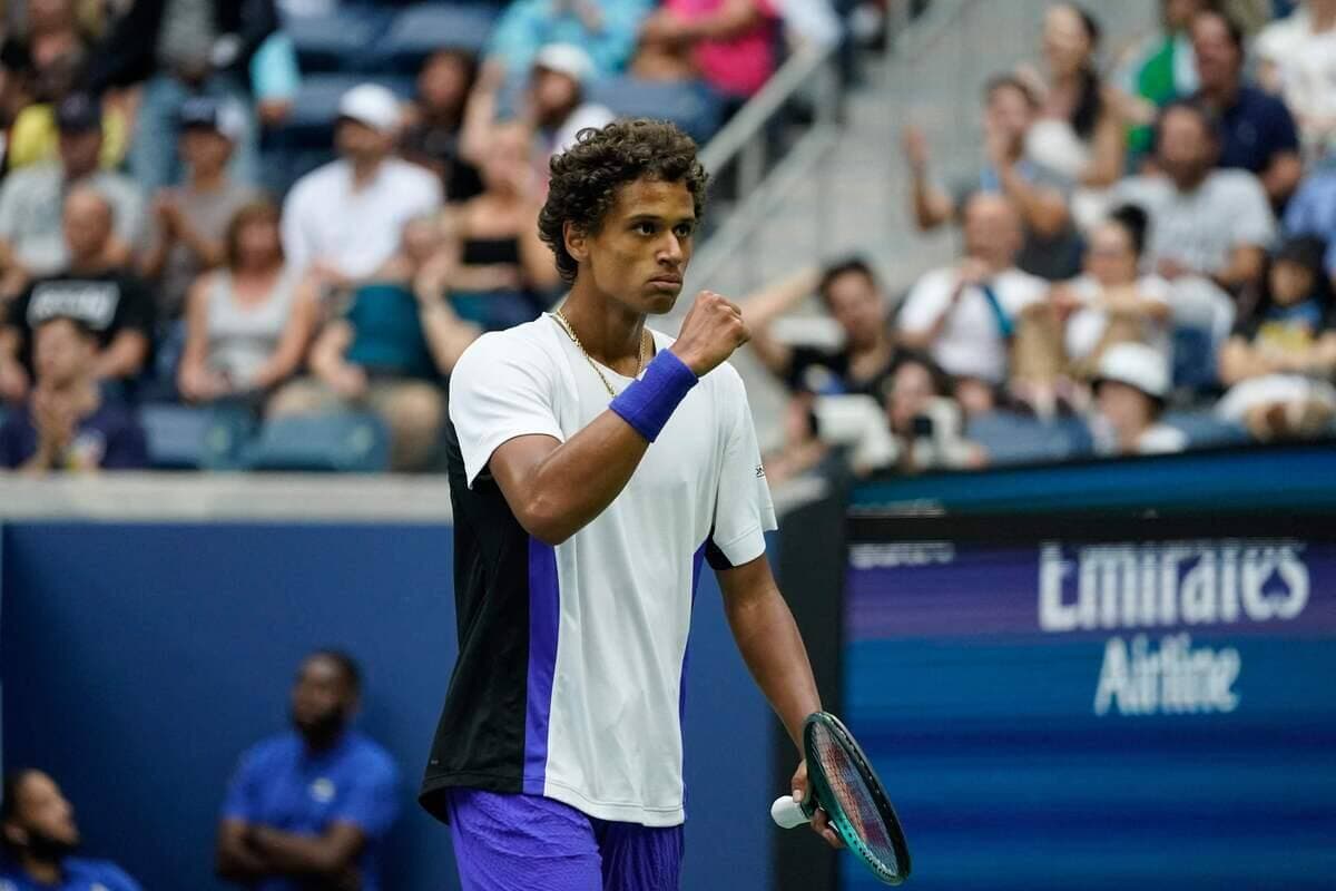 Gabriel Diallo au troisième tour des Internationaux des États-Unis, en août dernier.