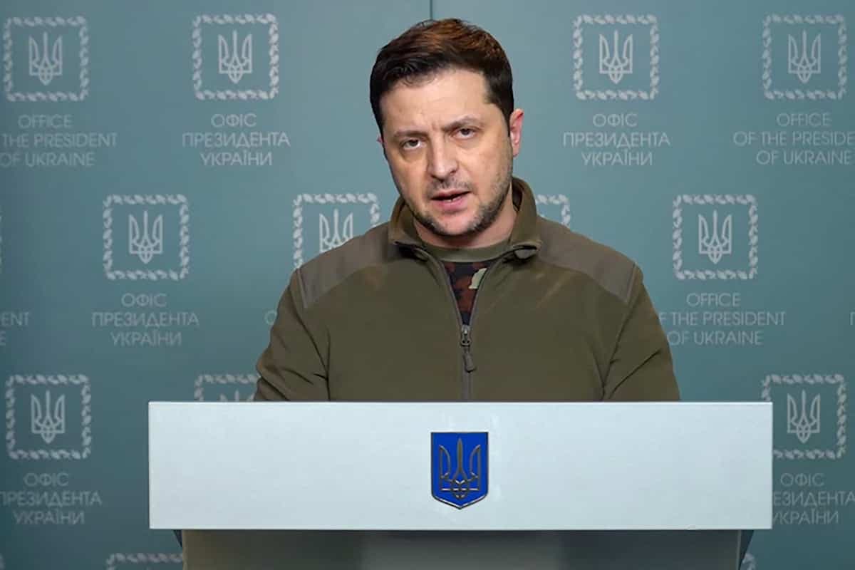 Le président de l'Ukraine, Volodymyr Zelensky