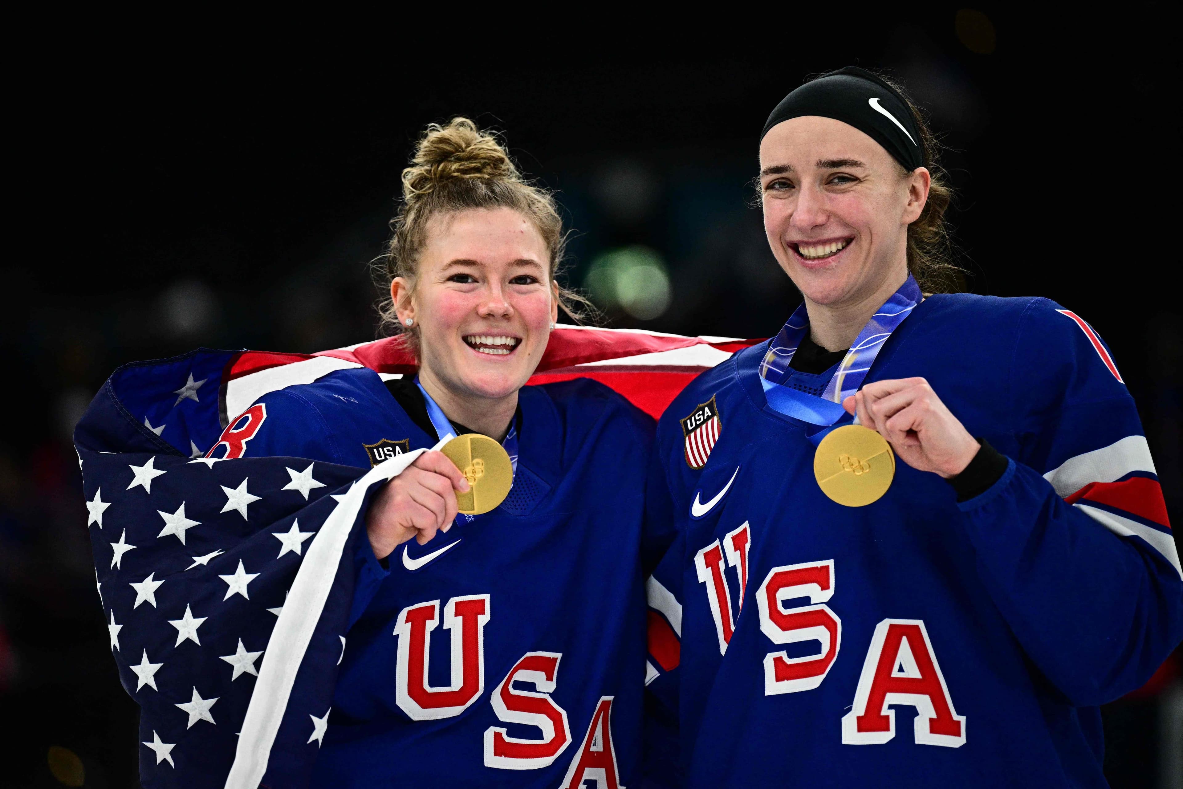 Hayley Scamurra, gagnante de la médaille d’or avec l’équipe américaine.