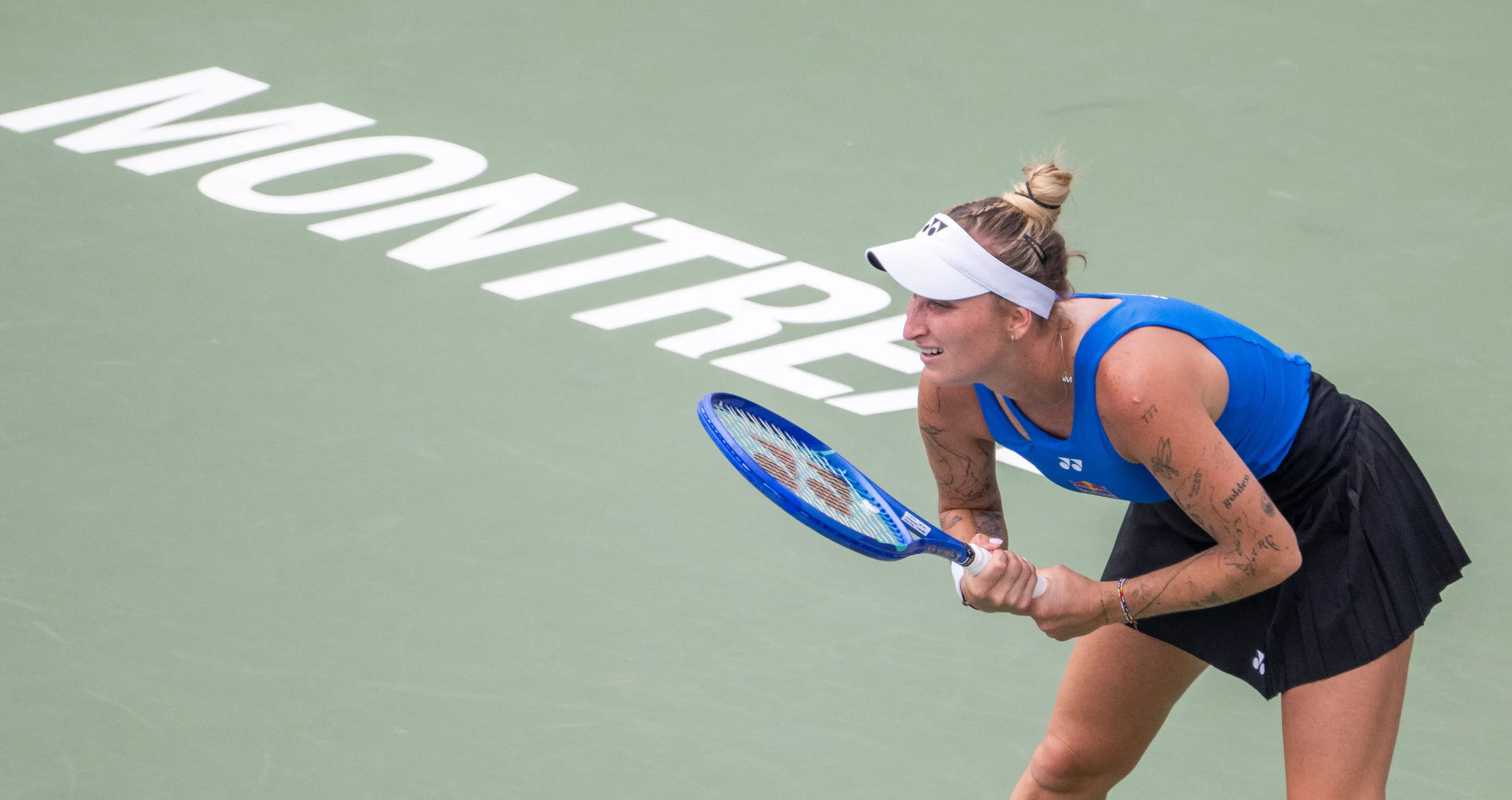 Marketa Vondrousova lors du tournoi de Montréal, l’été dernier. La Tchèque, suspendue pour dopage lundi, n’a plus joué depuis janvier.