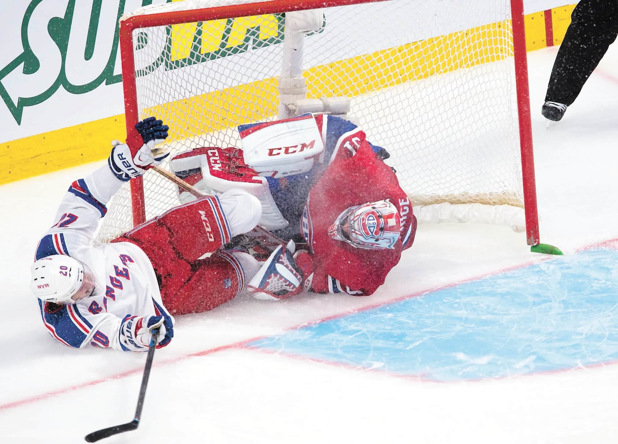 L’attaquant des Rangers Chris Kreider était entré en collision avec Carey Price, le 17 mai 2014 au Centre Bell, lors du premier match de la finale de l’Association de l’Est.