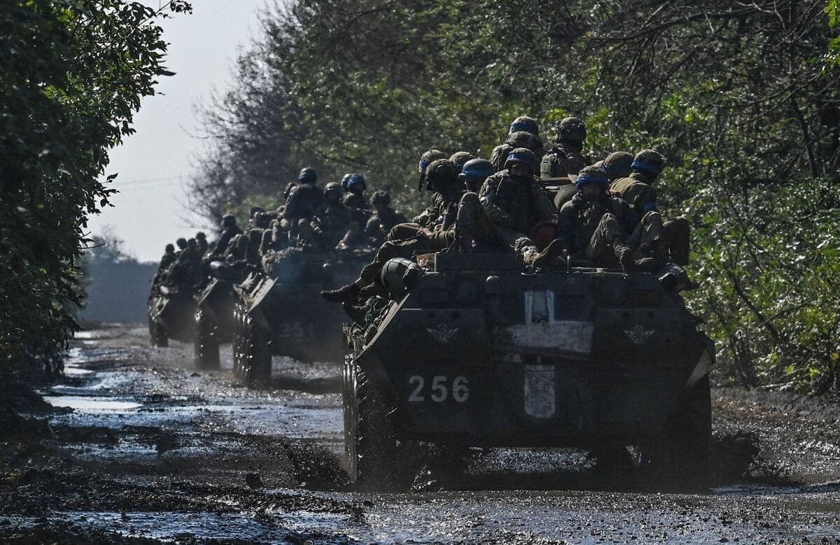 Des soldats ukrainiens au front.