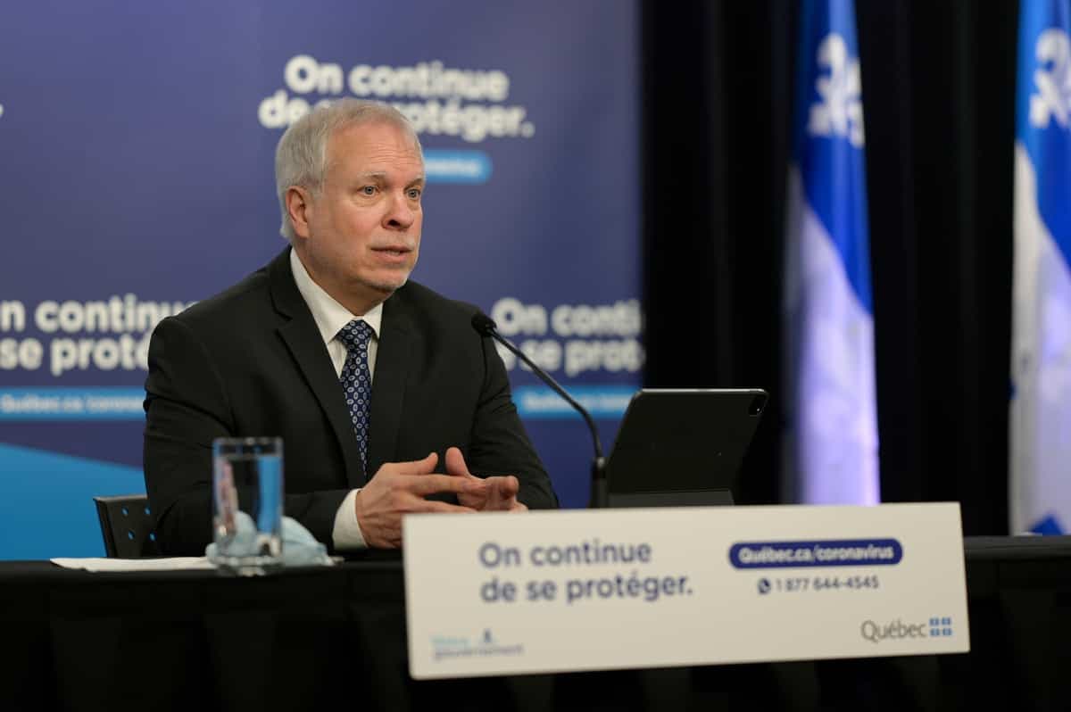 Le directeur national de santé publique par intérim, Dr Luc Boileau