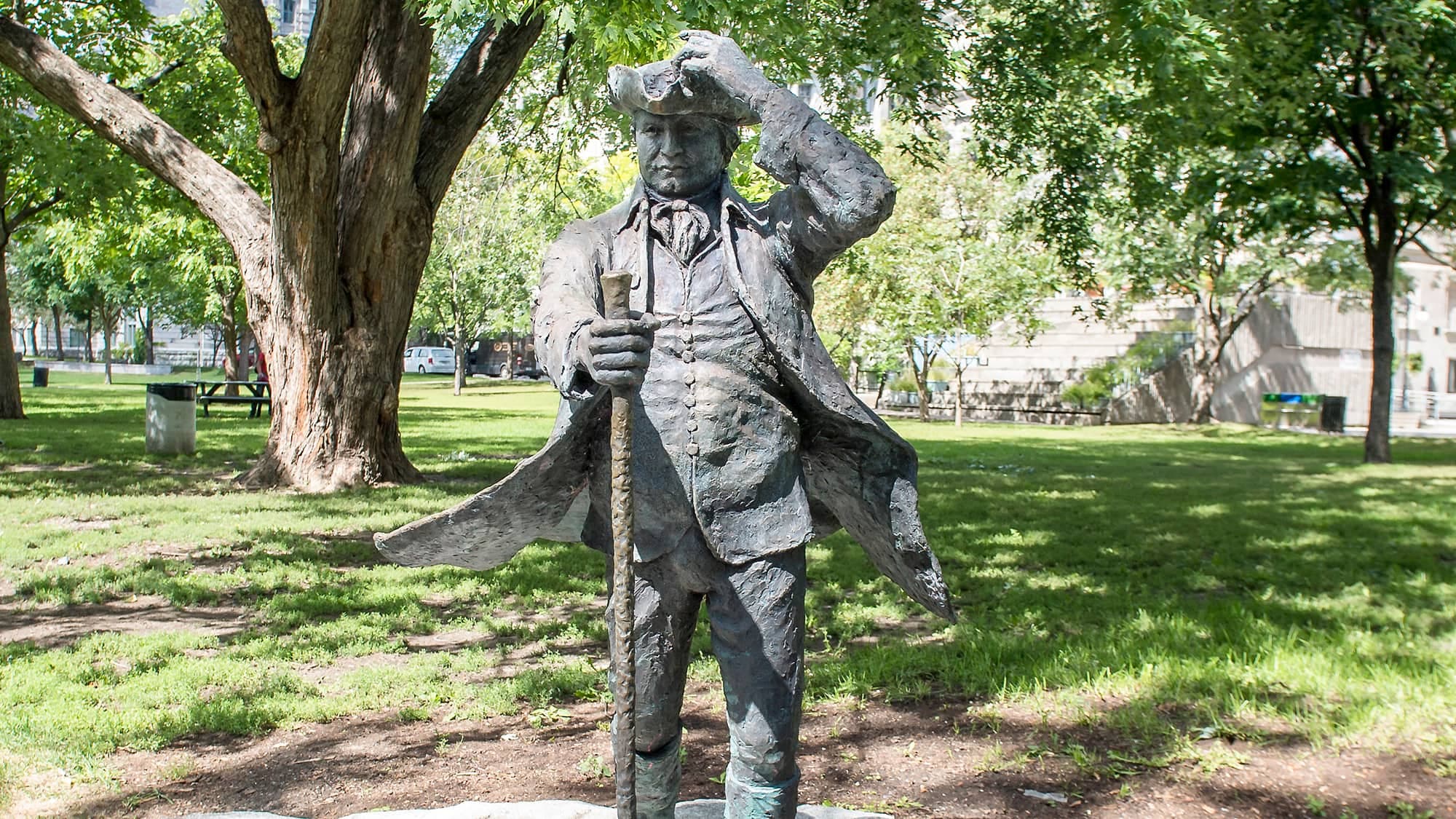 Une statue de James McGill