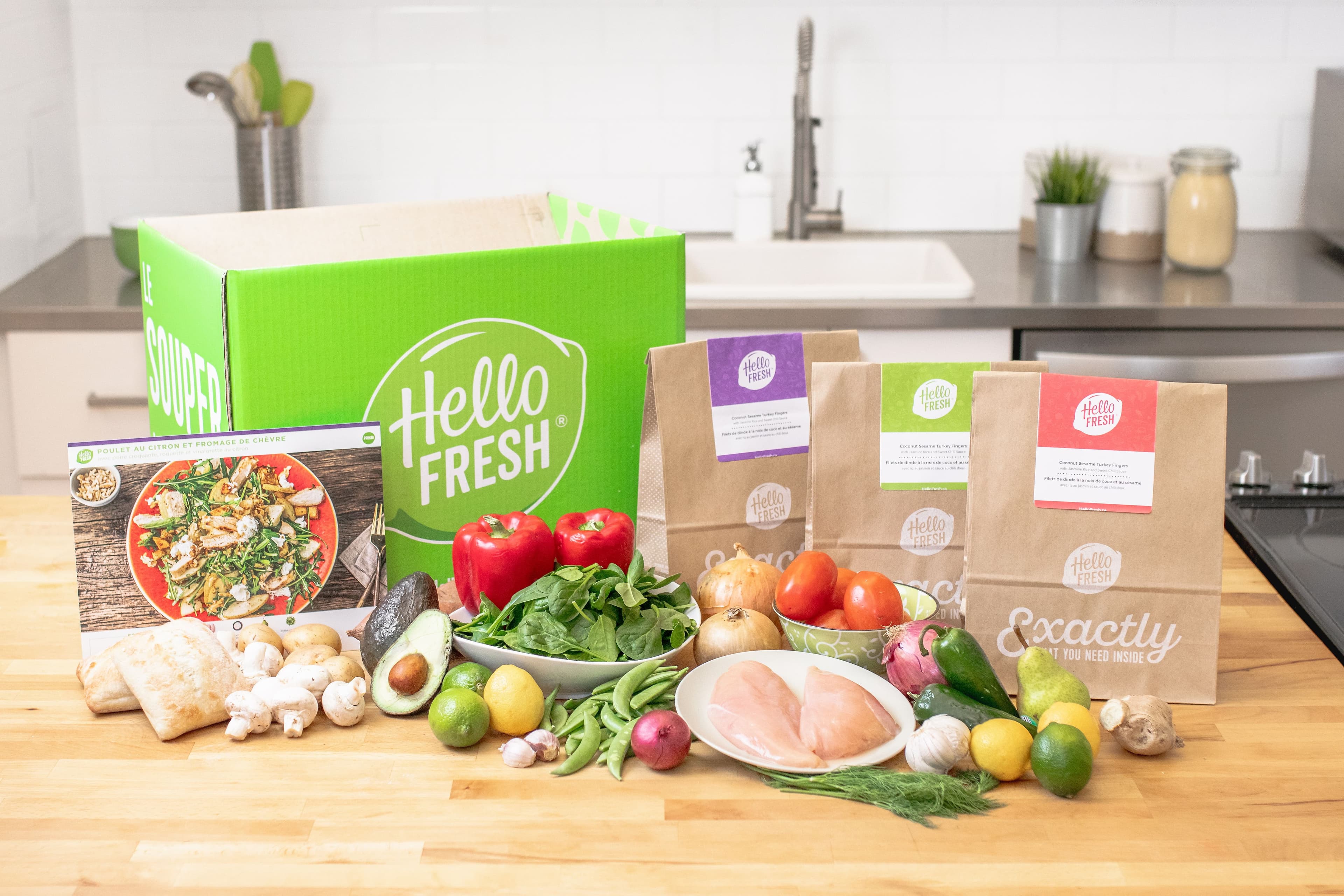 Les compagnies HelloFresh, fondée en Europe, et évoilà5 fondé par l’ex-olympienne Josée Corbeil sont bien implantées au Québec.