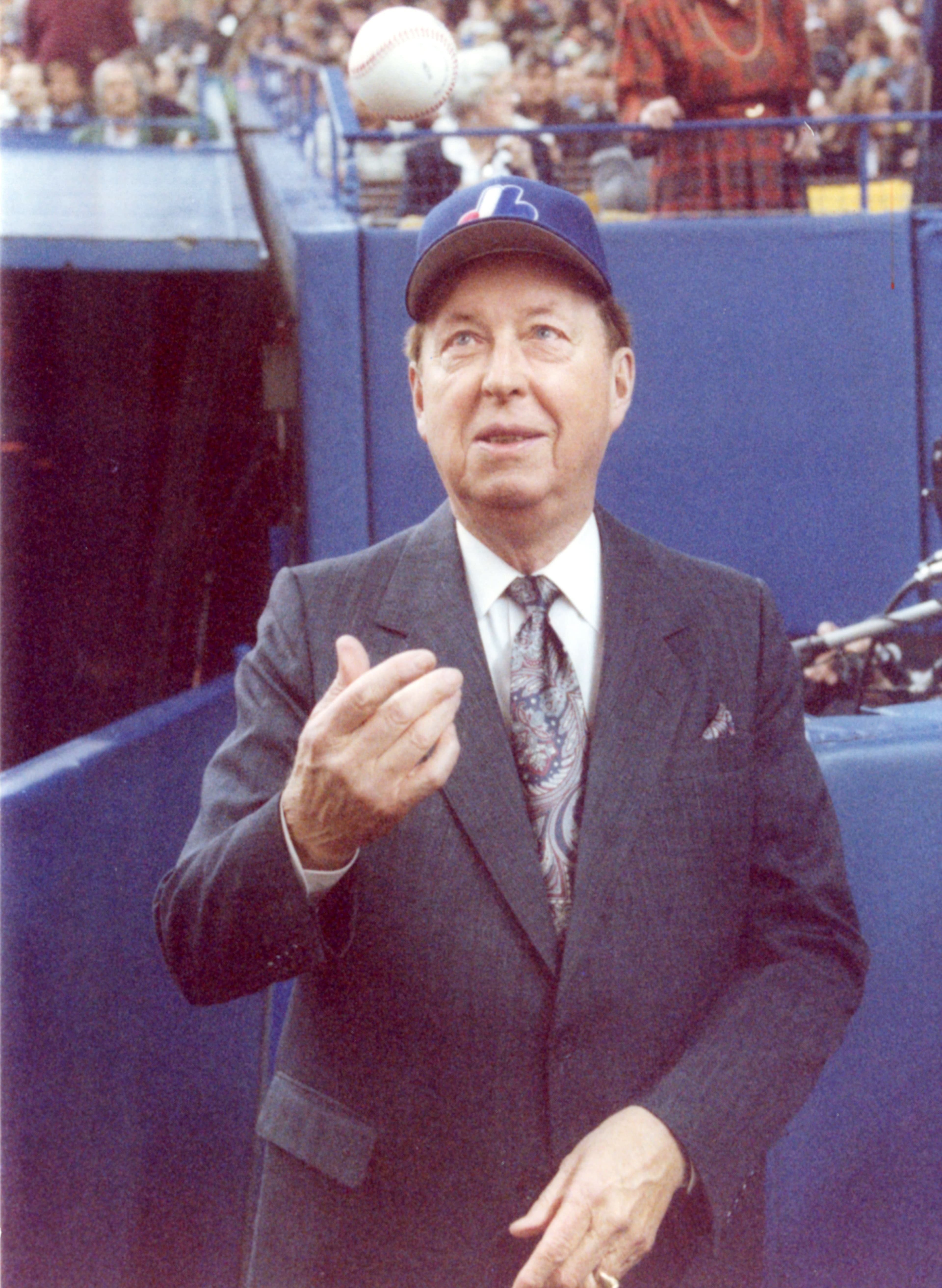 Gerry Snyder, le 14 avril 1993, pendant un match des Expos disputé au Stade olympique.