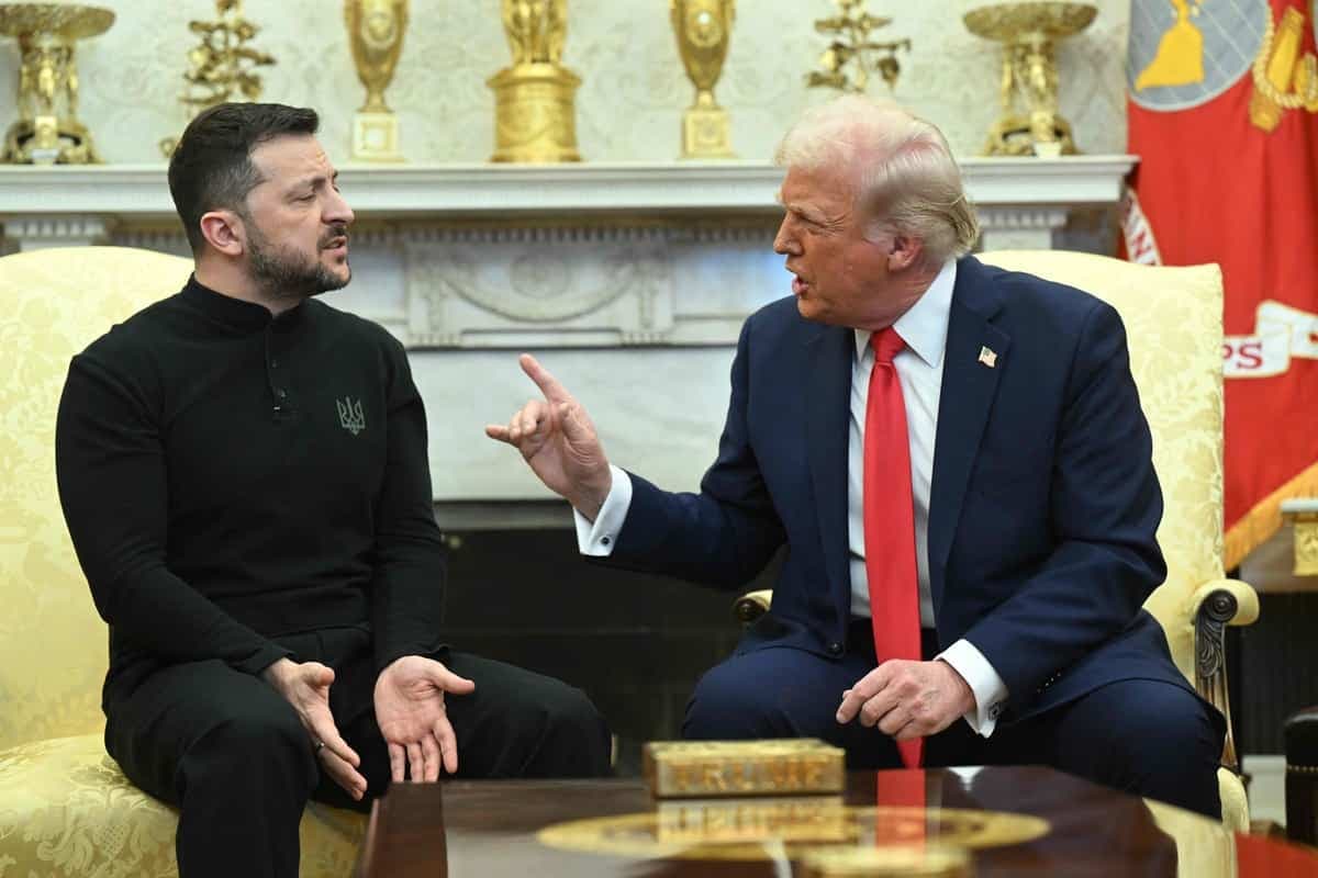 Le président ukrainien, Volodymyr Zelensky, et le président américain, Donald Trump, lors d’un affrontement à la Maison-Blanche qui a défrayé les manchettes.