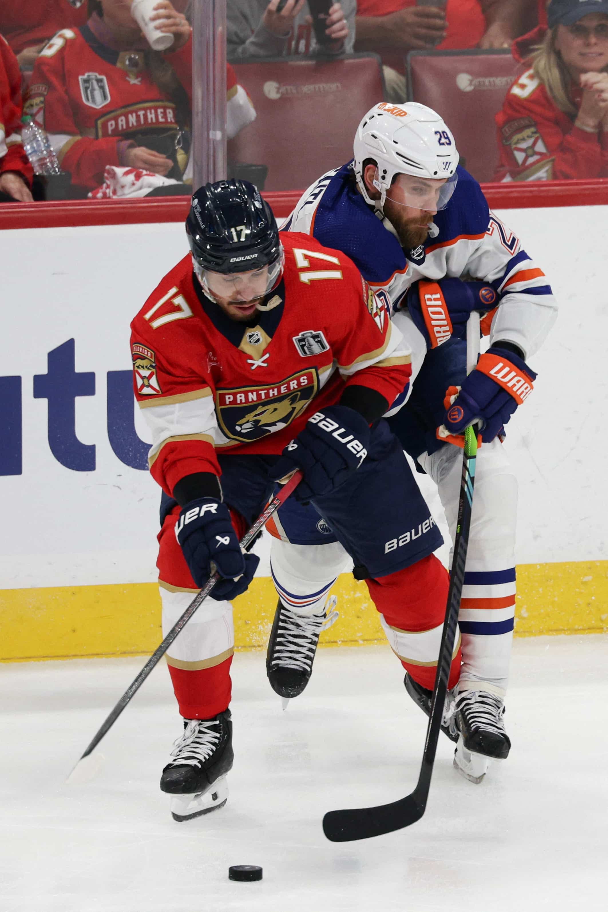Leon Draisaitl, tout comme Connor McDavid, a peu de place pour s'exprimer contre les Panthers.