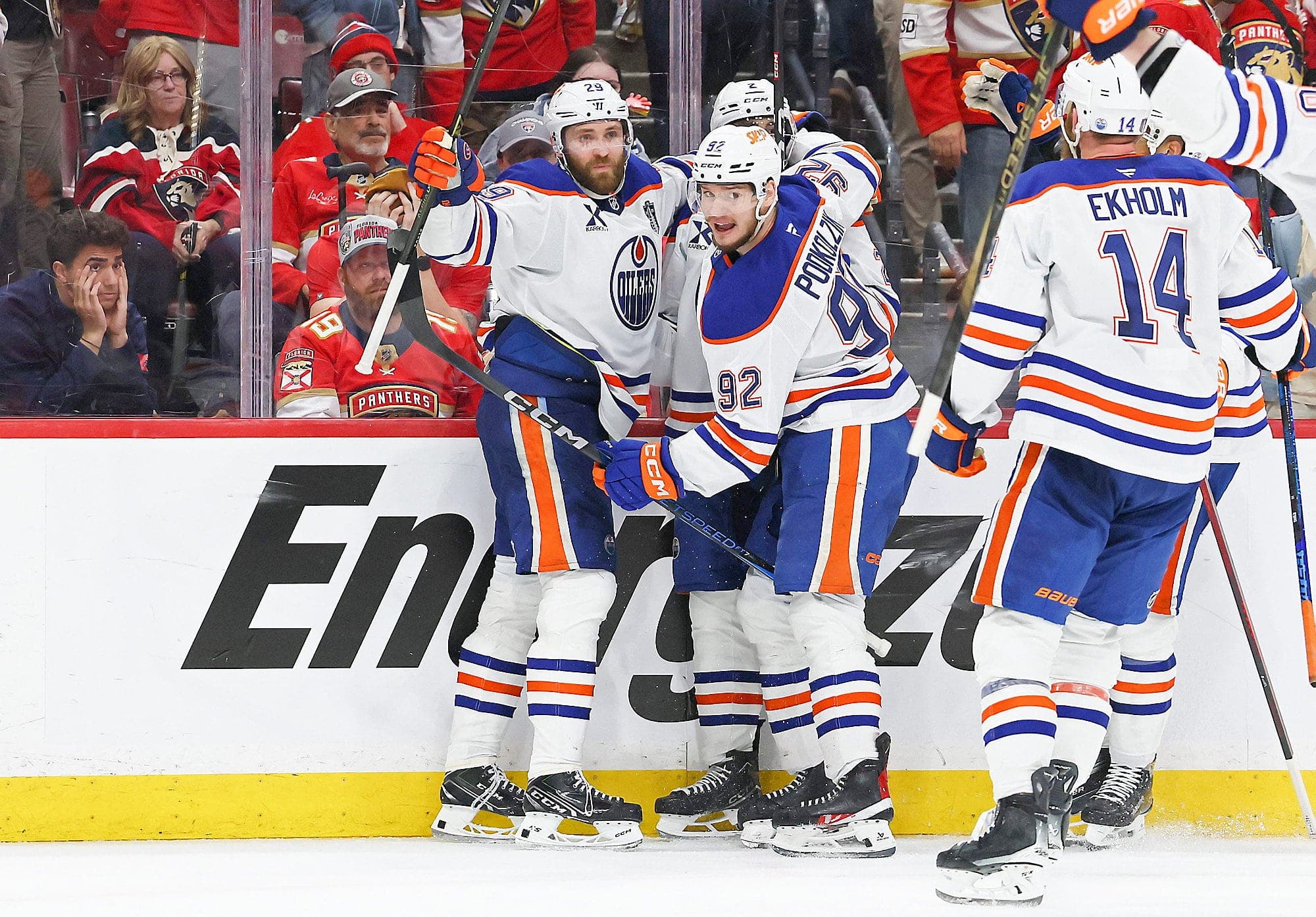 Leon Draisaitl a procuré la victoire aux Oilers d’Edmonton en prolongation, hier, lors du quatrième match de la série finale de la Coupe Stanley, à Sunrise.