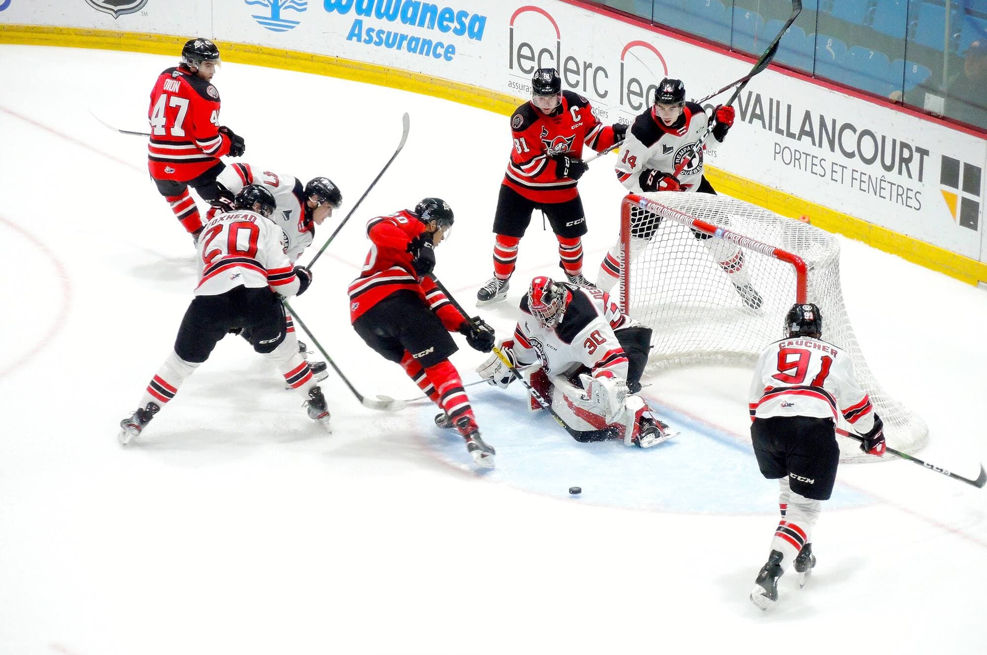 Les Remparts et les Voltigeurs s’affronteront au premier tour des séries de la LHJMQ.