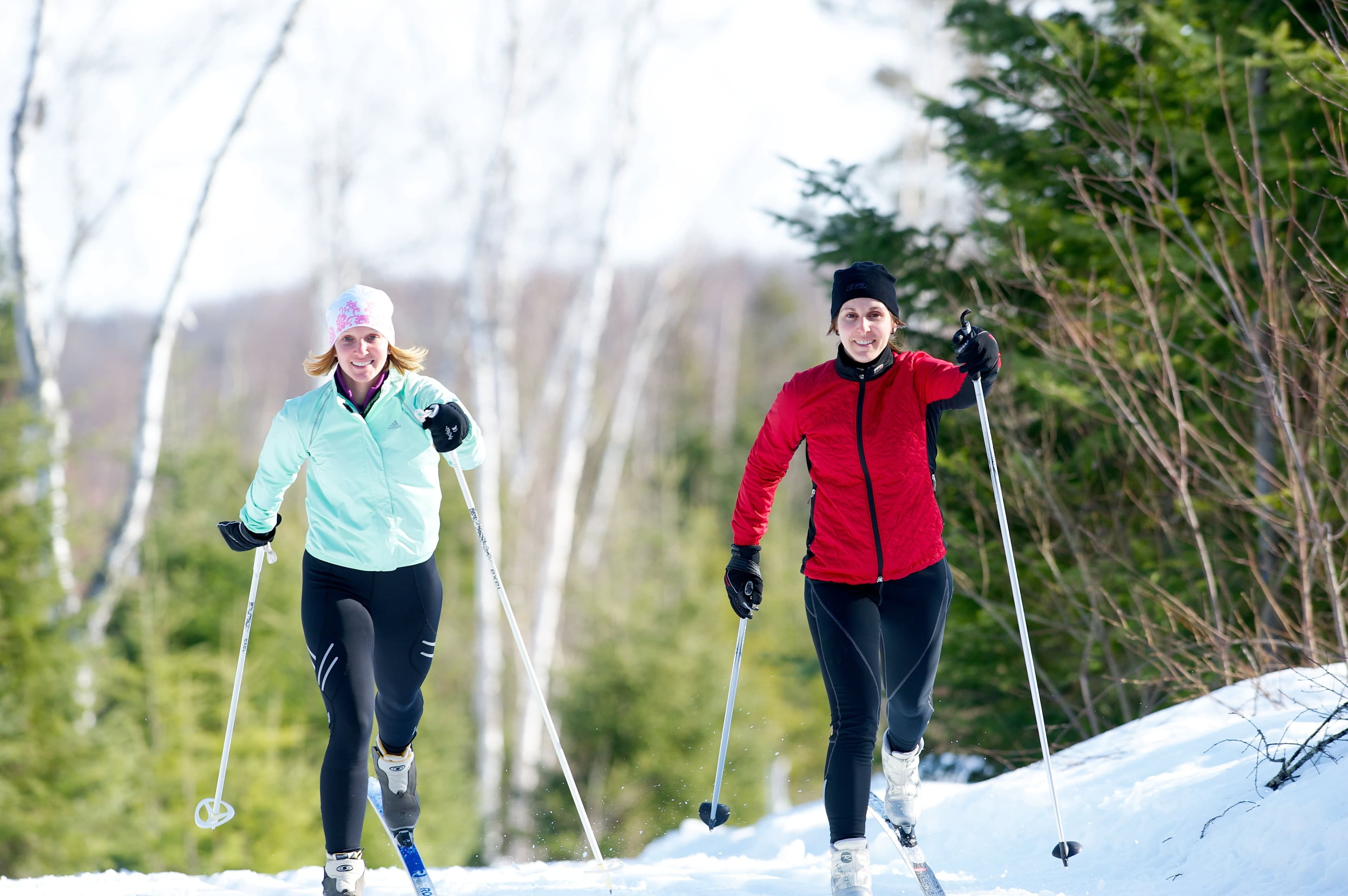 Du ski de fond
à son meilleur, en
milieu sauvage, mais
sur pistes damées.