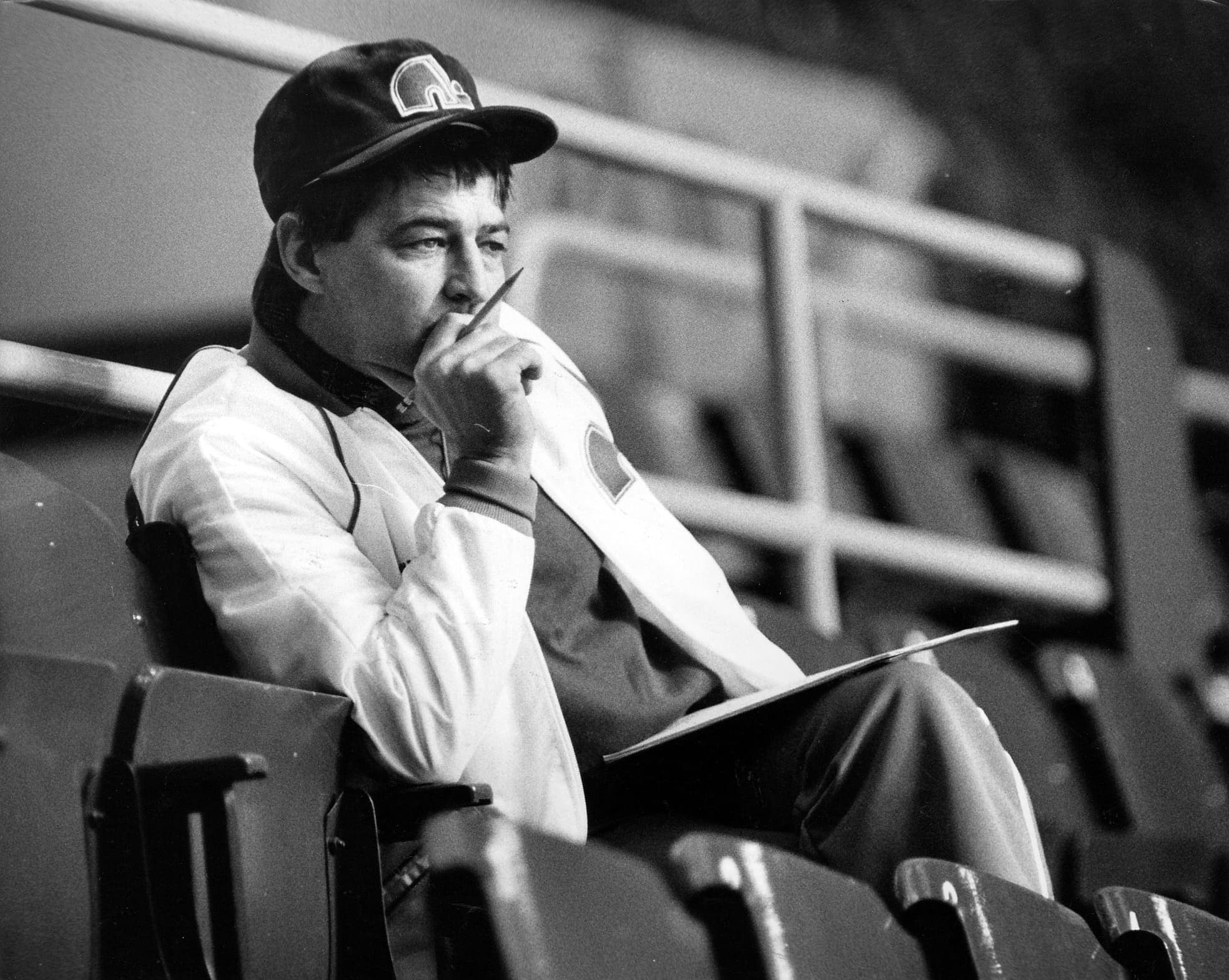 Michel Bergeron, alors qu’il était l’entraîneur des Nordiques.