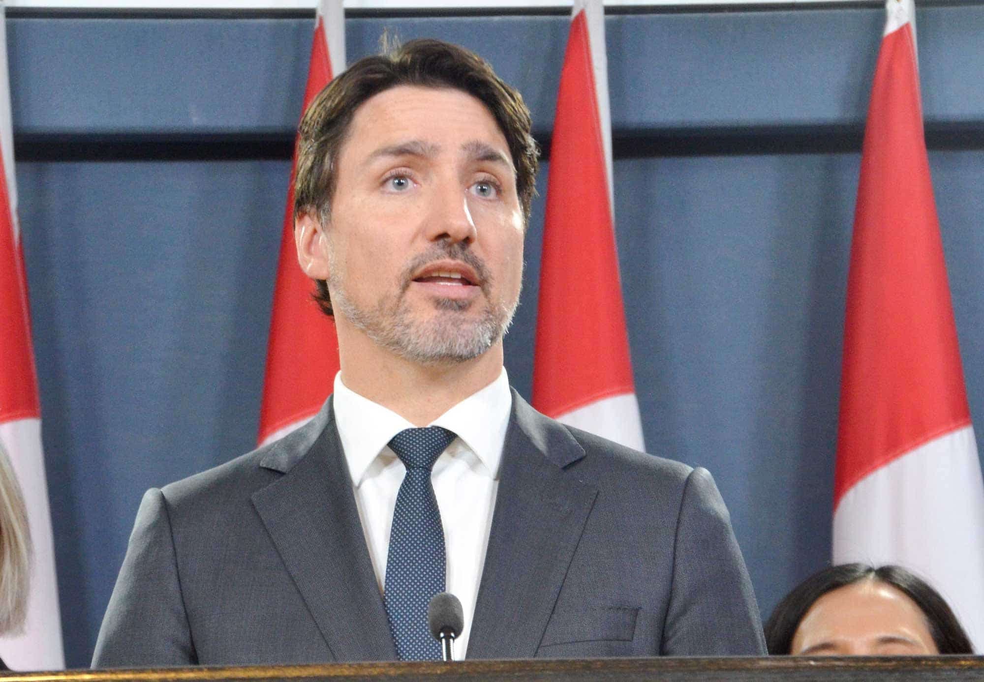 Le premier ministre Justin Trudeau en point de presse à Ottawa, en mars dernier.