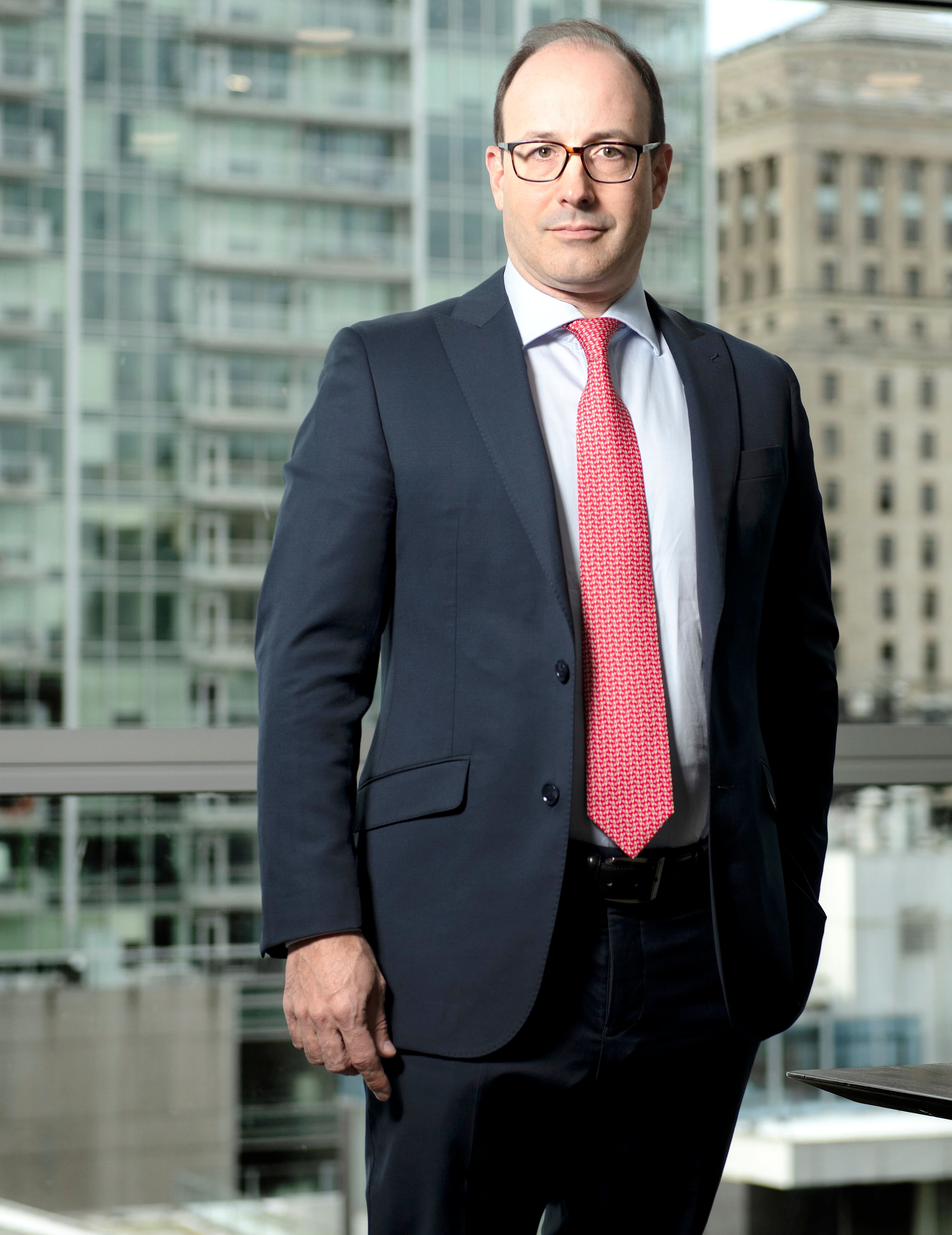 Charles Émond, PDG de la Caisse de dépôt et placement, au bureau d’affaires de l’institution, cette semaine, à Montréal.