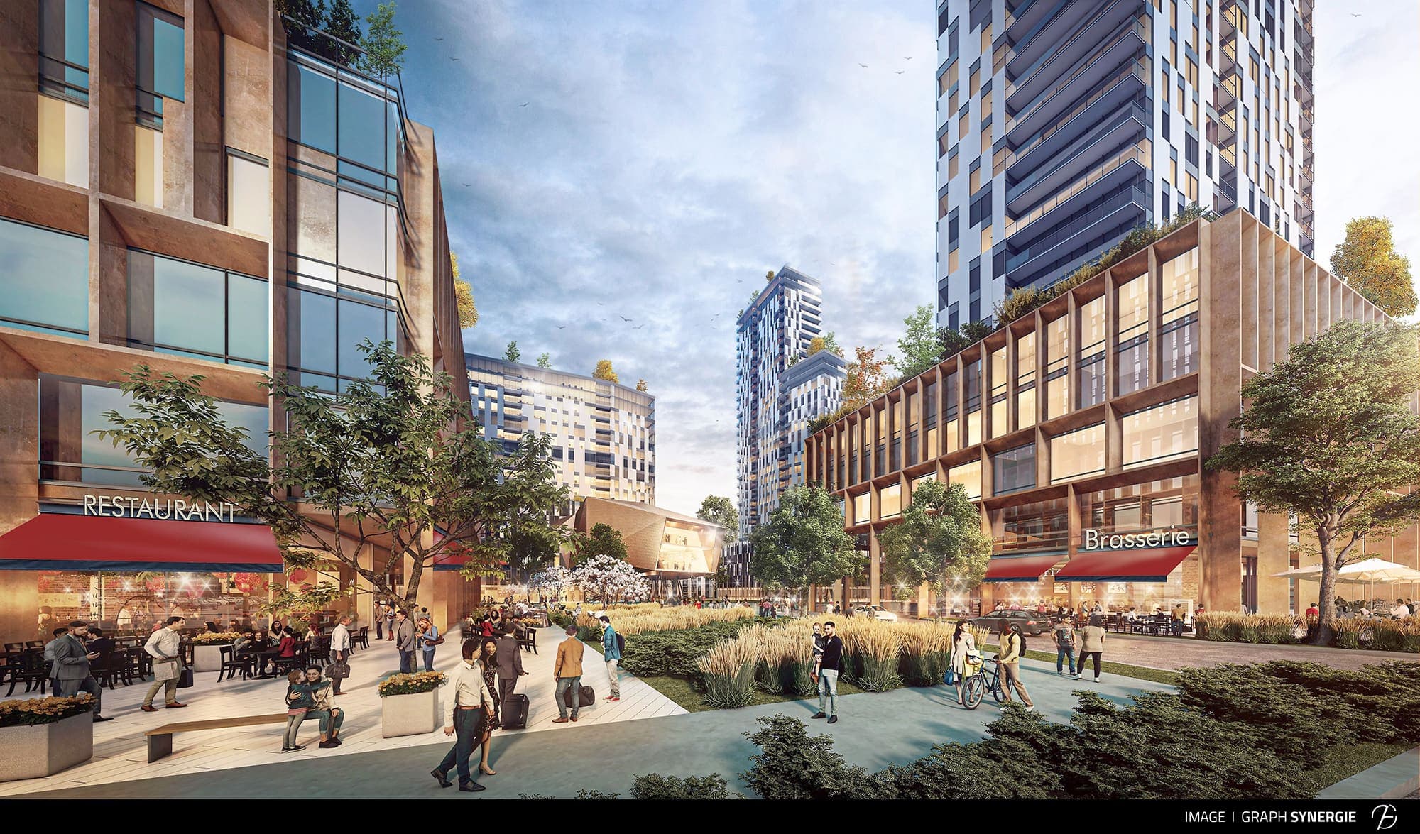 Le projet immobilier HUMANITI (photo) doit être construit sur le terrain du défunt projet du Phare. Cogir a une offre d’achat acceptée sur le lot, avec comme condition la venue du tramway tout près.