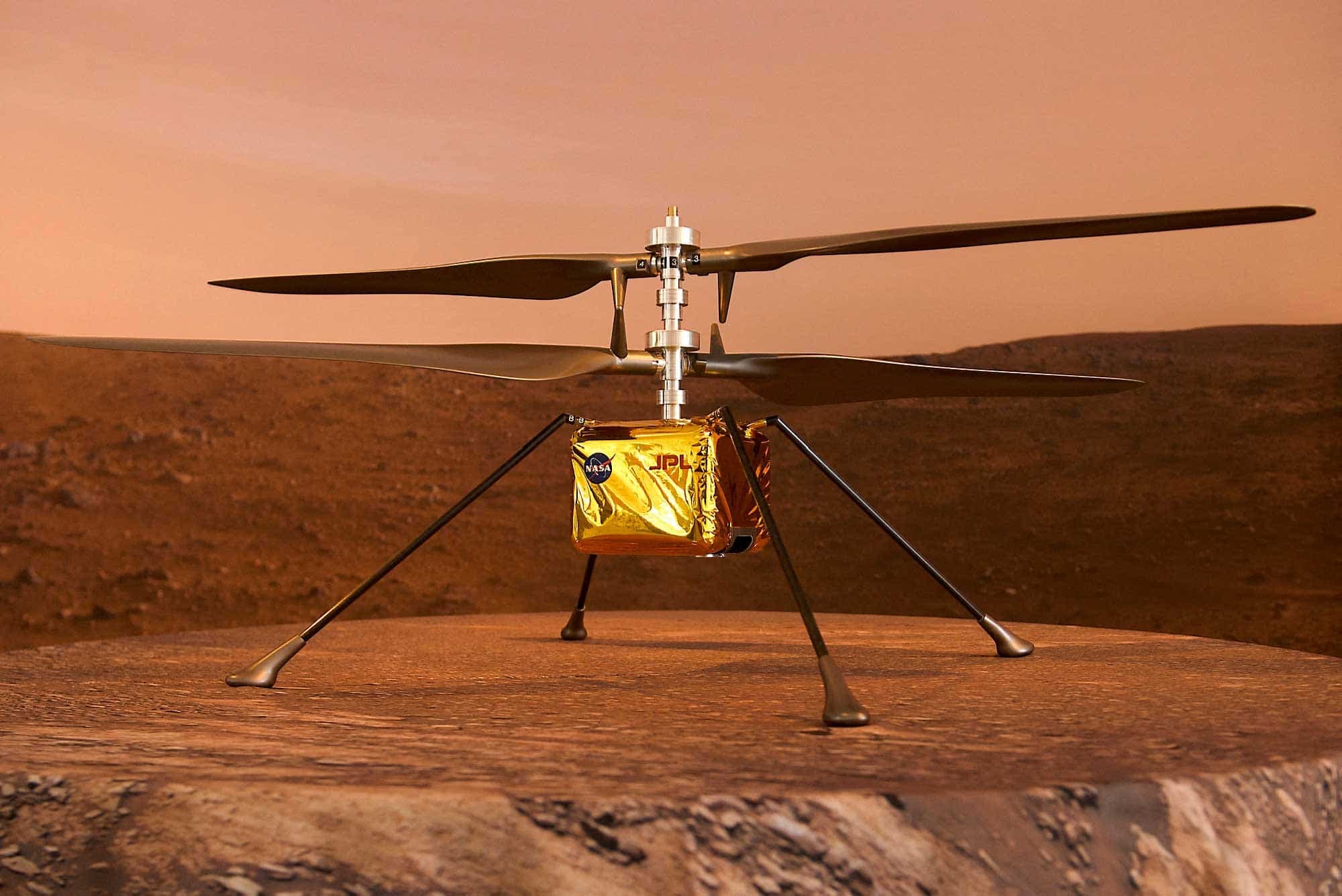 L’hélicoptère Ingenuity va tenter le premier vol contrôlé sur une autre planète.