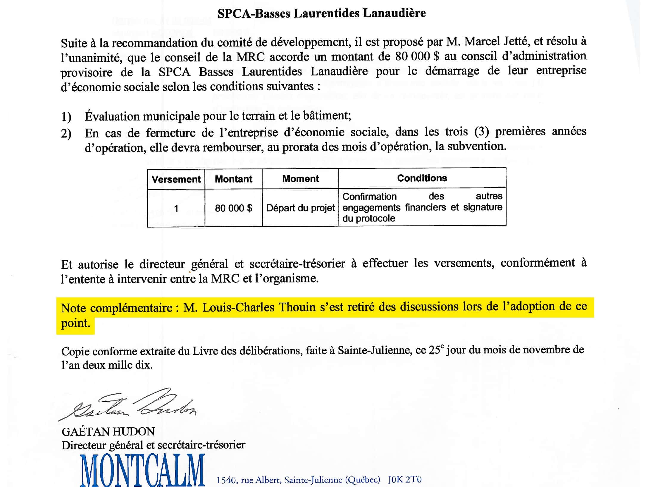 Courtoisie ministère