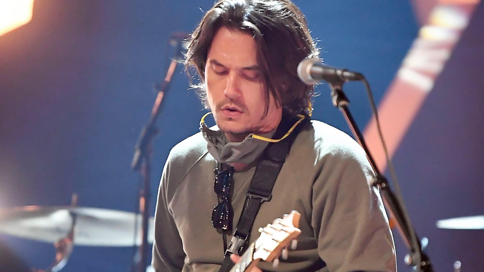 John Mayer répète en vue des Grammy.