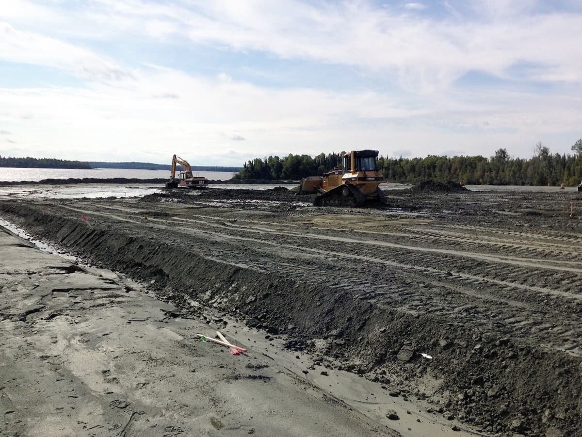 Le site de l’ancienne mine Siscoe, en Abitibi, qui fait l’objet de travaux de restauration depuis 2014.