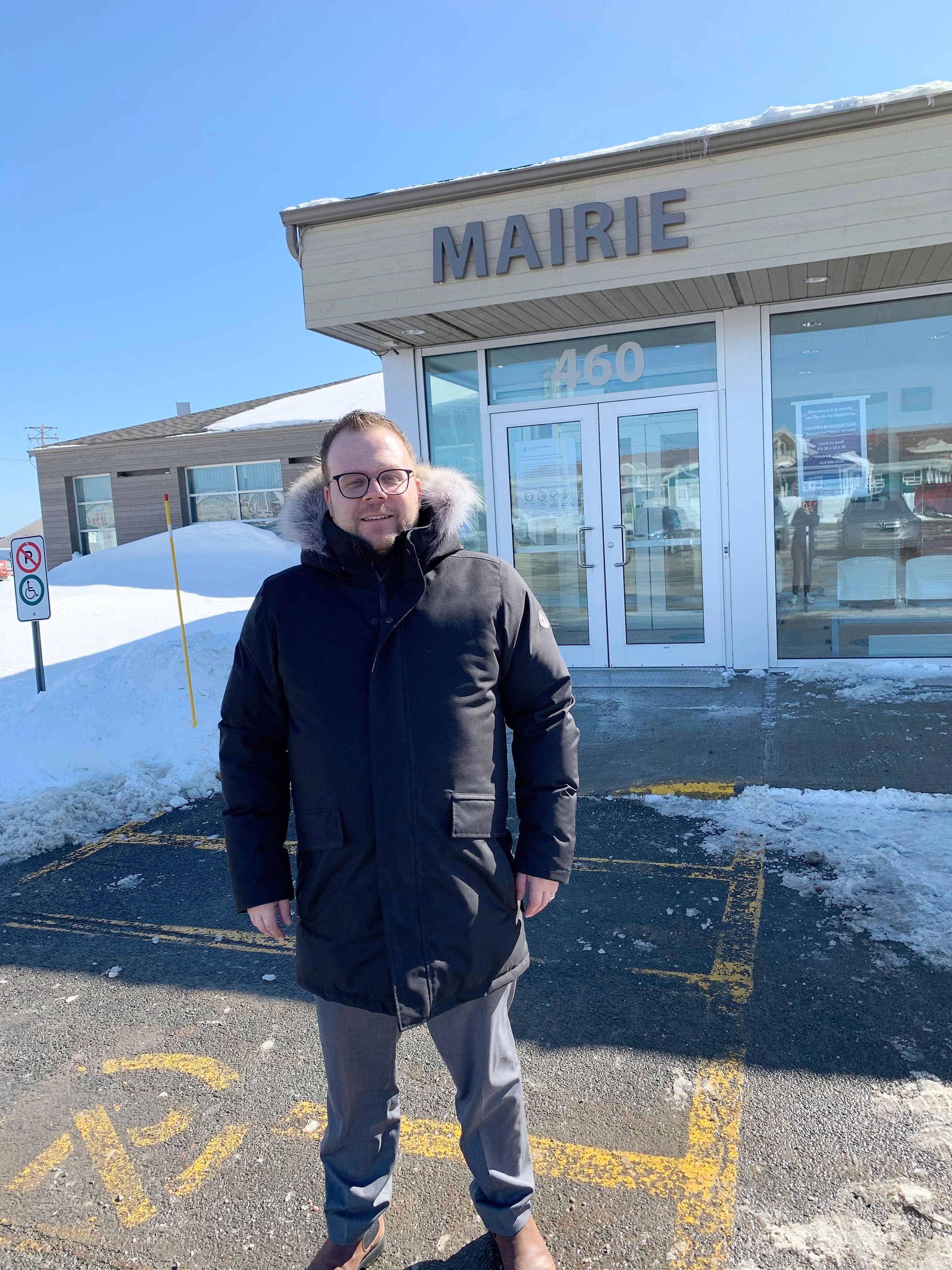 Jonathan Lapierre, maire de la municipalité des Îles-de-la-Madeleine