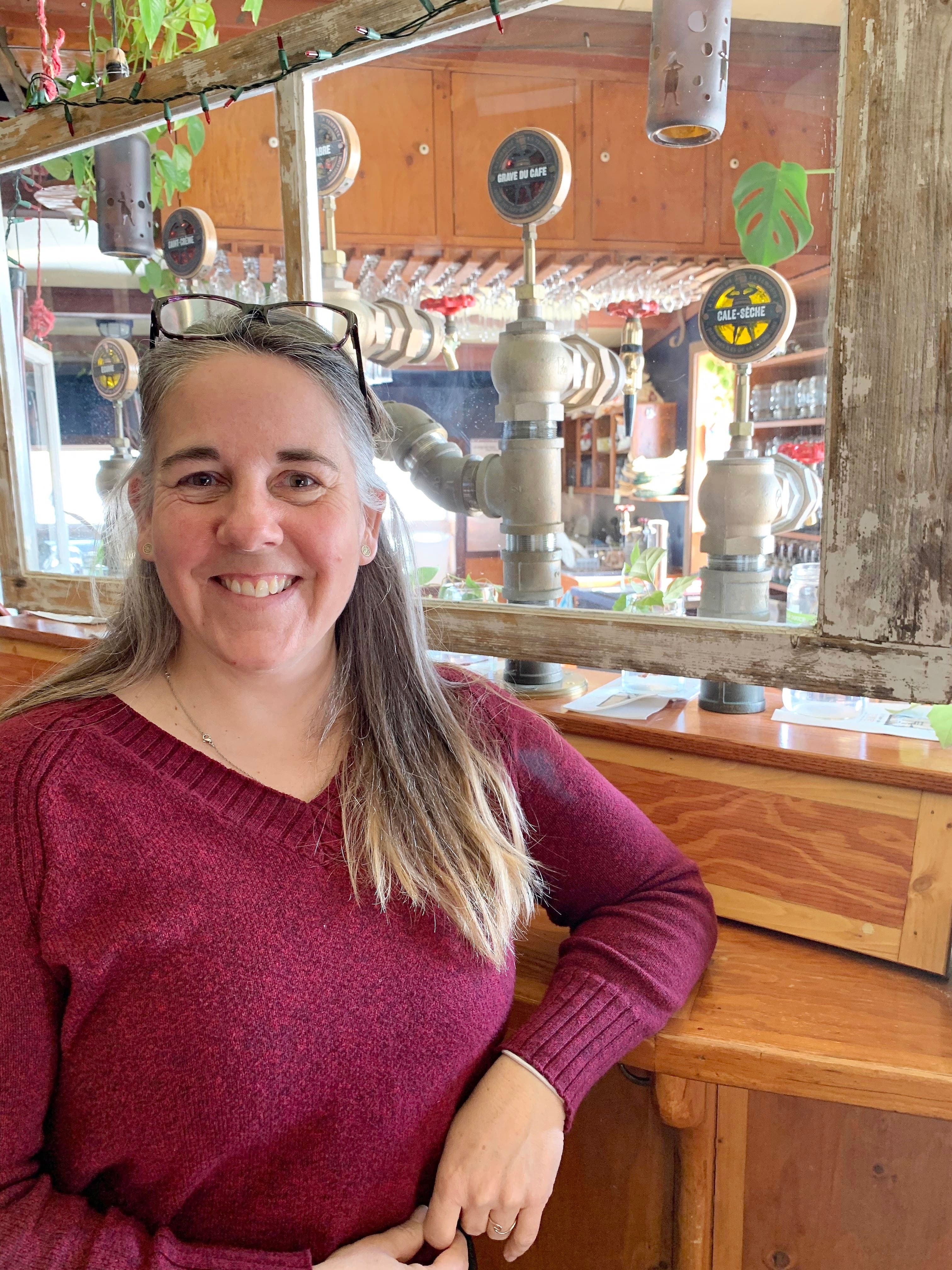 Anne-Marie Lachance, copropriétaire d’une microbrasserie, pour qui 2020 est une « année à oublier ».
