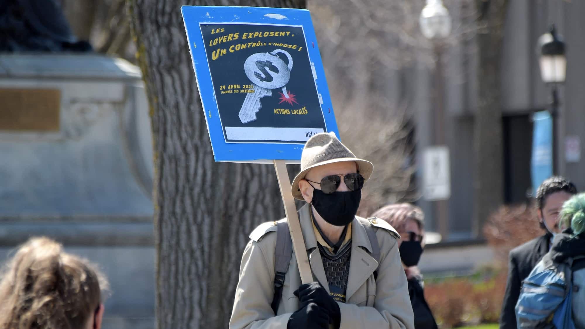 Le coût des loyers « a explosé » dans les dernières années, ont dénoncé les manifestants.