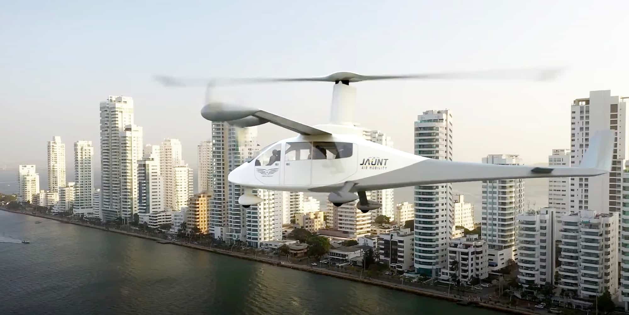 Jaunt Air Mobility propose un nouveau type d’aéronef qui décolle à la verticale comme un hélicoptère et vole comme un avion.