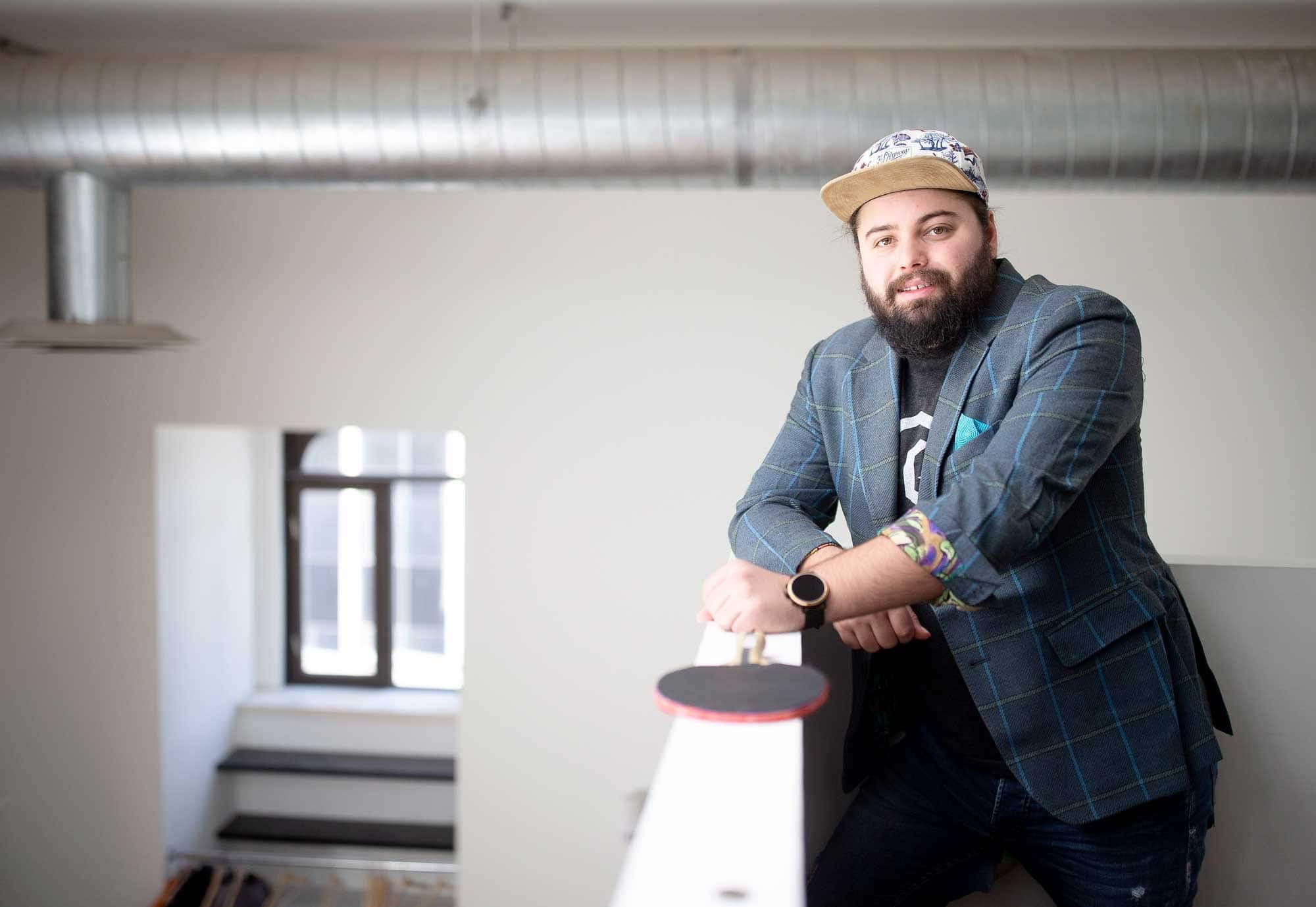 Le cofondateur et président de Mantle Technologie, Pascal Leblanc, dans les bureaux montréalais de l’entreprise.