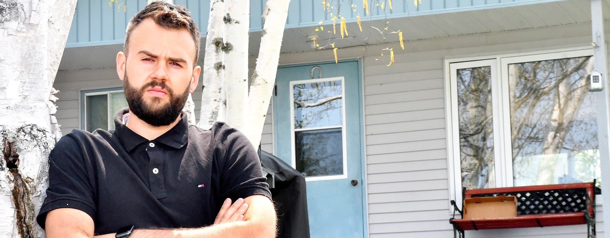 Jean-David Tremblay n’a plus que son chalet trois saisons pour se loger, après sa mésaventure.