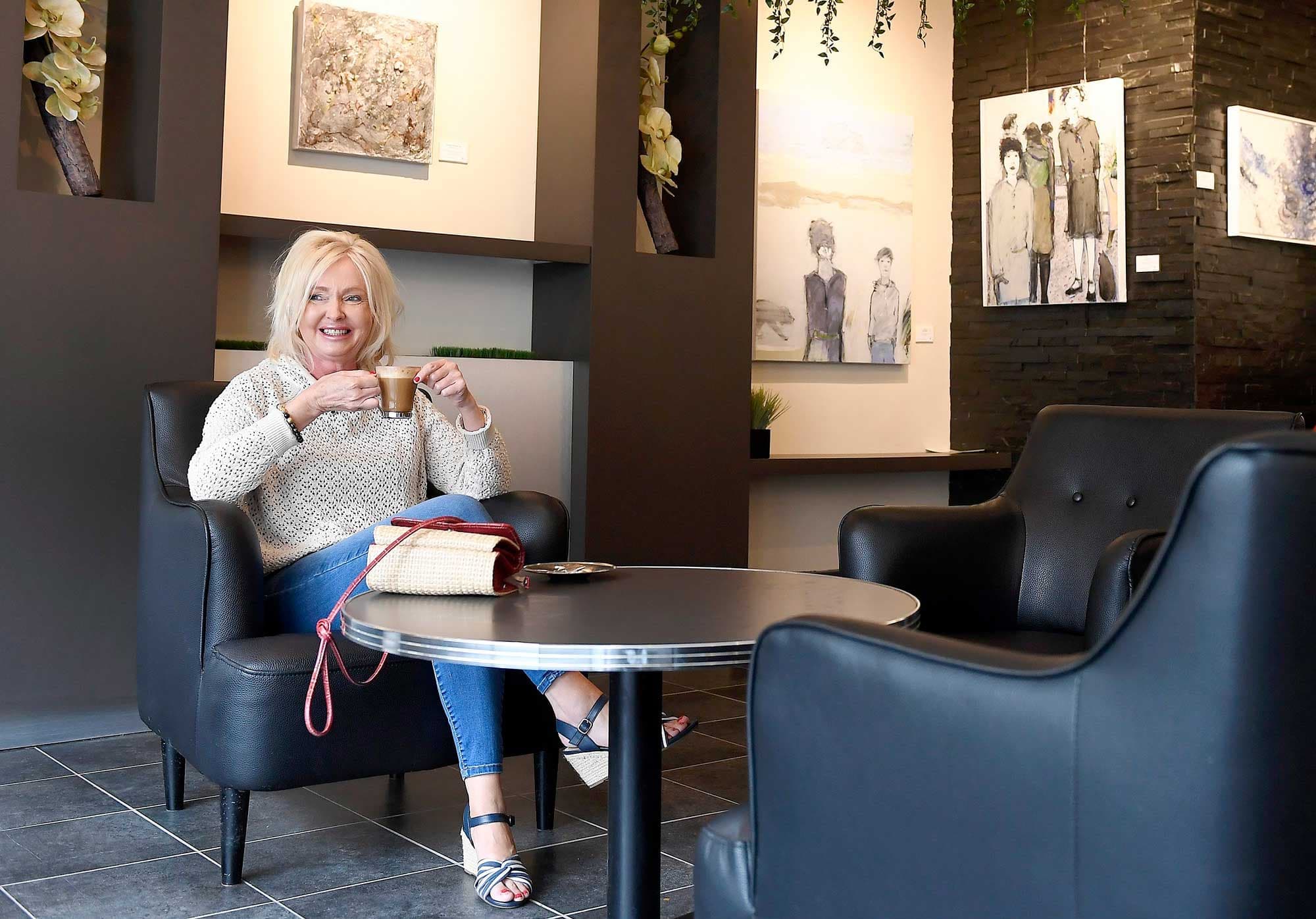 Michèle Lupien au Café Castelo.