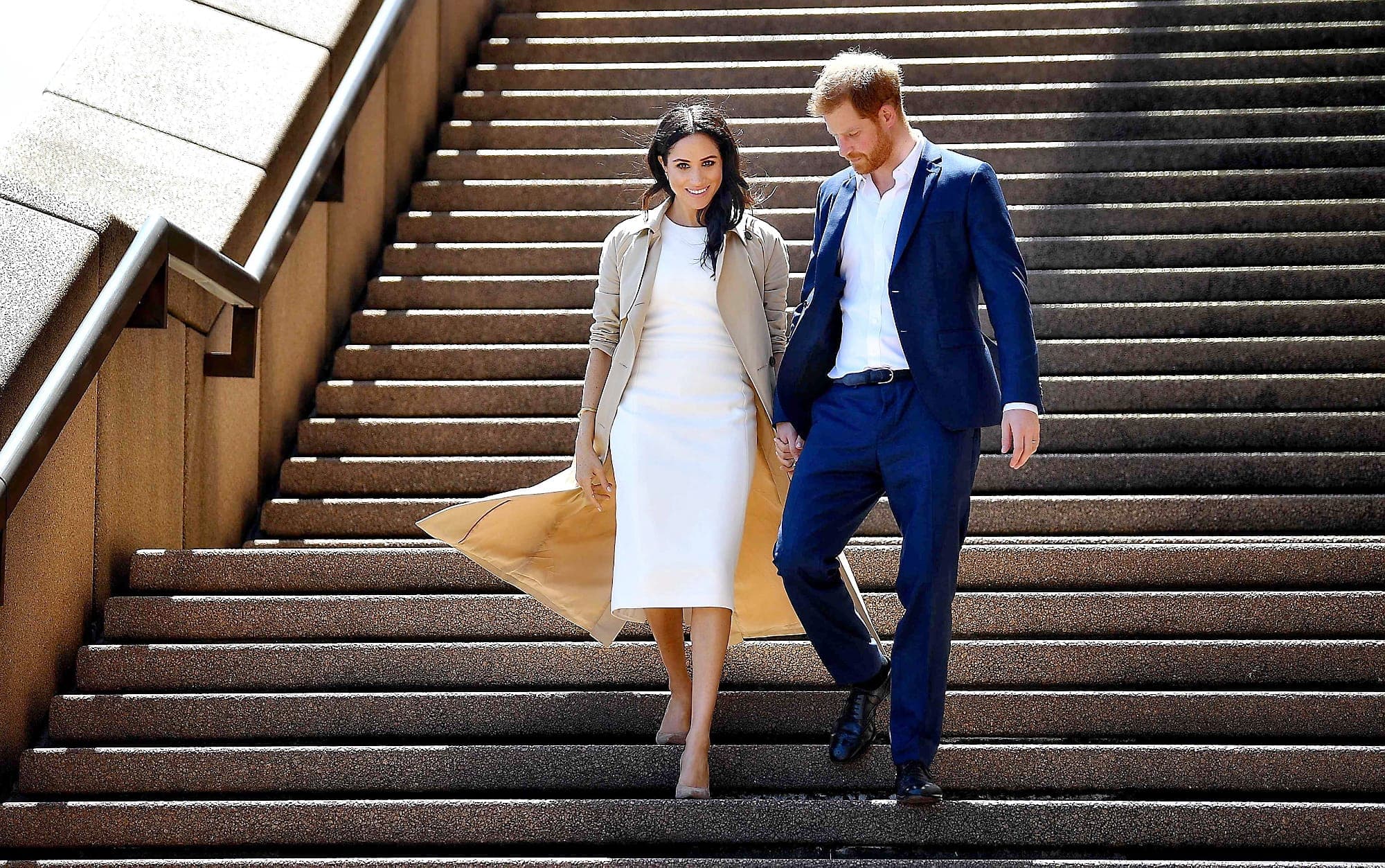 Le duc et la duchesse de Sussex, Harry et Meghan, lors d’une visite à Sydney en octobre 2018.