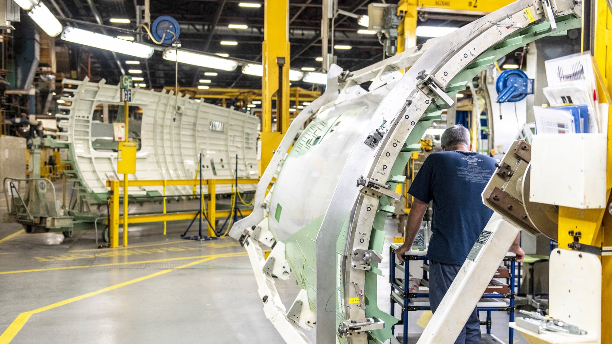 L’usine de l'arrondissement Saint-Laurent où sont produits des composants pour les jets d’affaires de Bombardier.