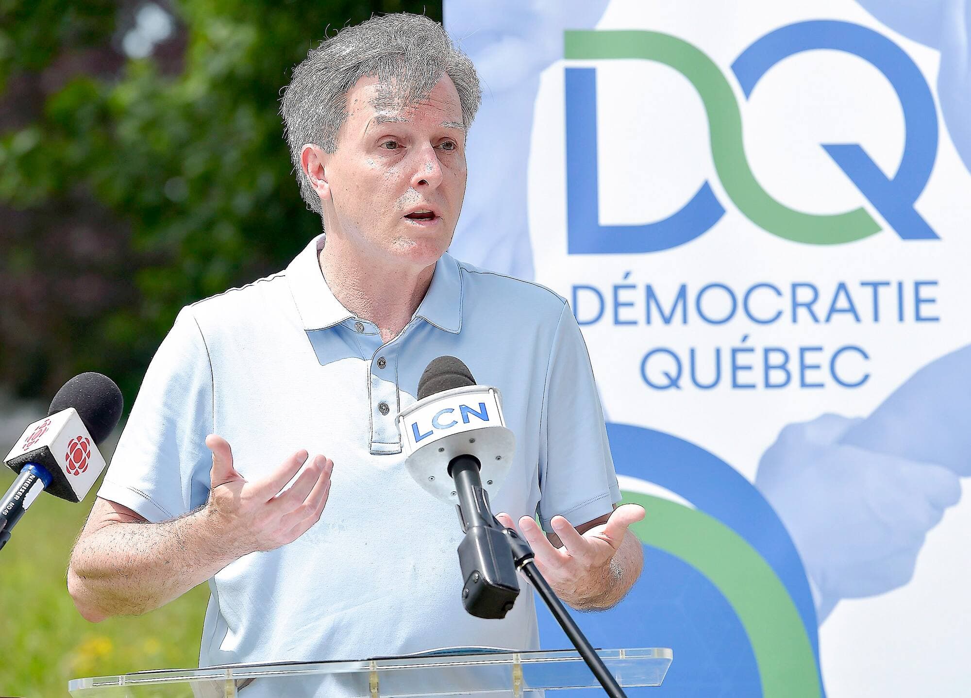 Jean Rousseau a rappelé mardi, en conférence de presse à Charlesbourg, qu’il a proposé depuis 2015 des actions pour réduire les GES.