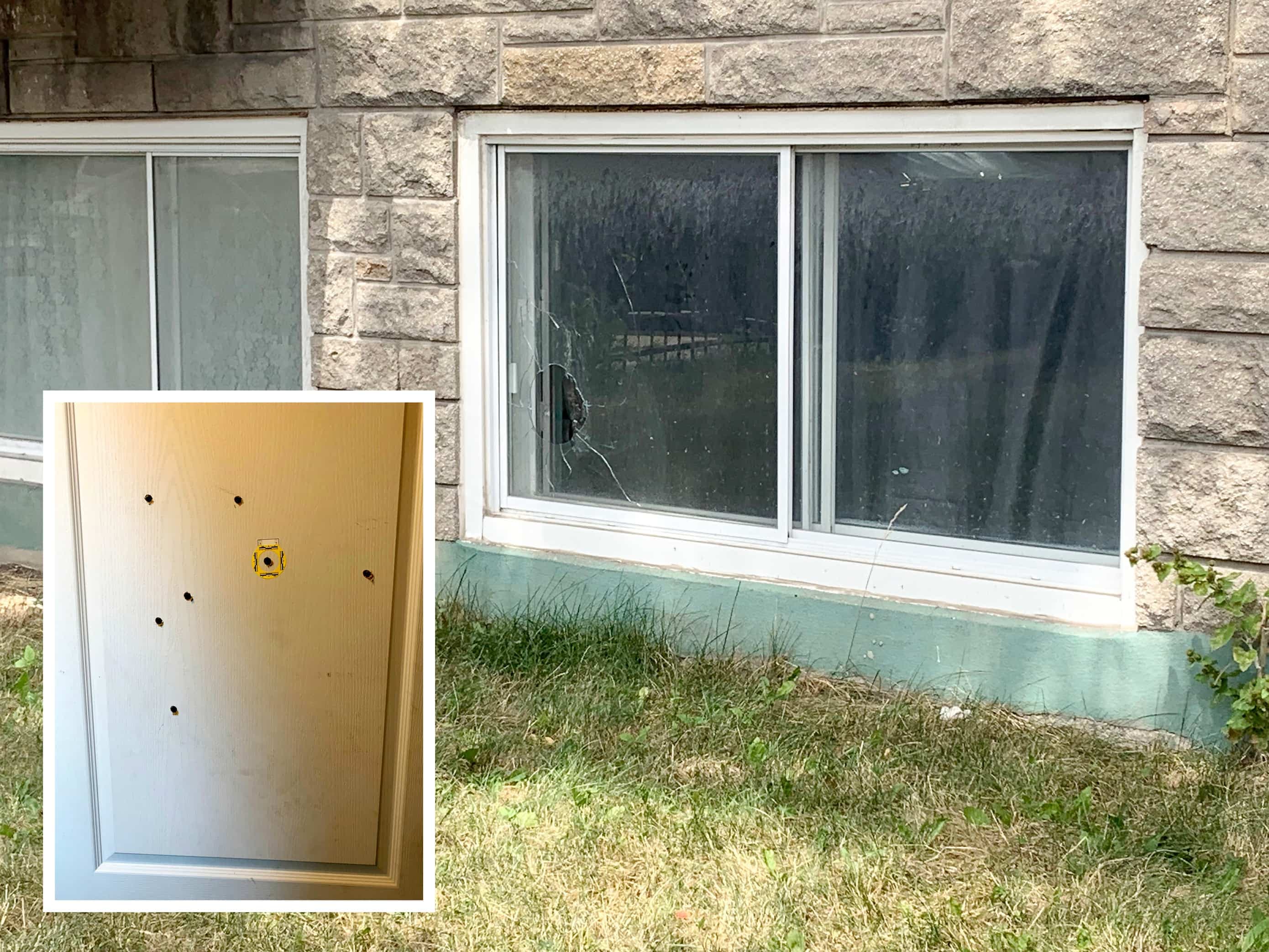 L’assaillant a criblé de balles la porte du logement situé sur la 21e Avenue, à Montréal, endommageant aussi une fenêtre.