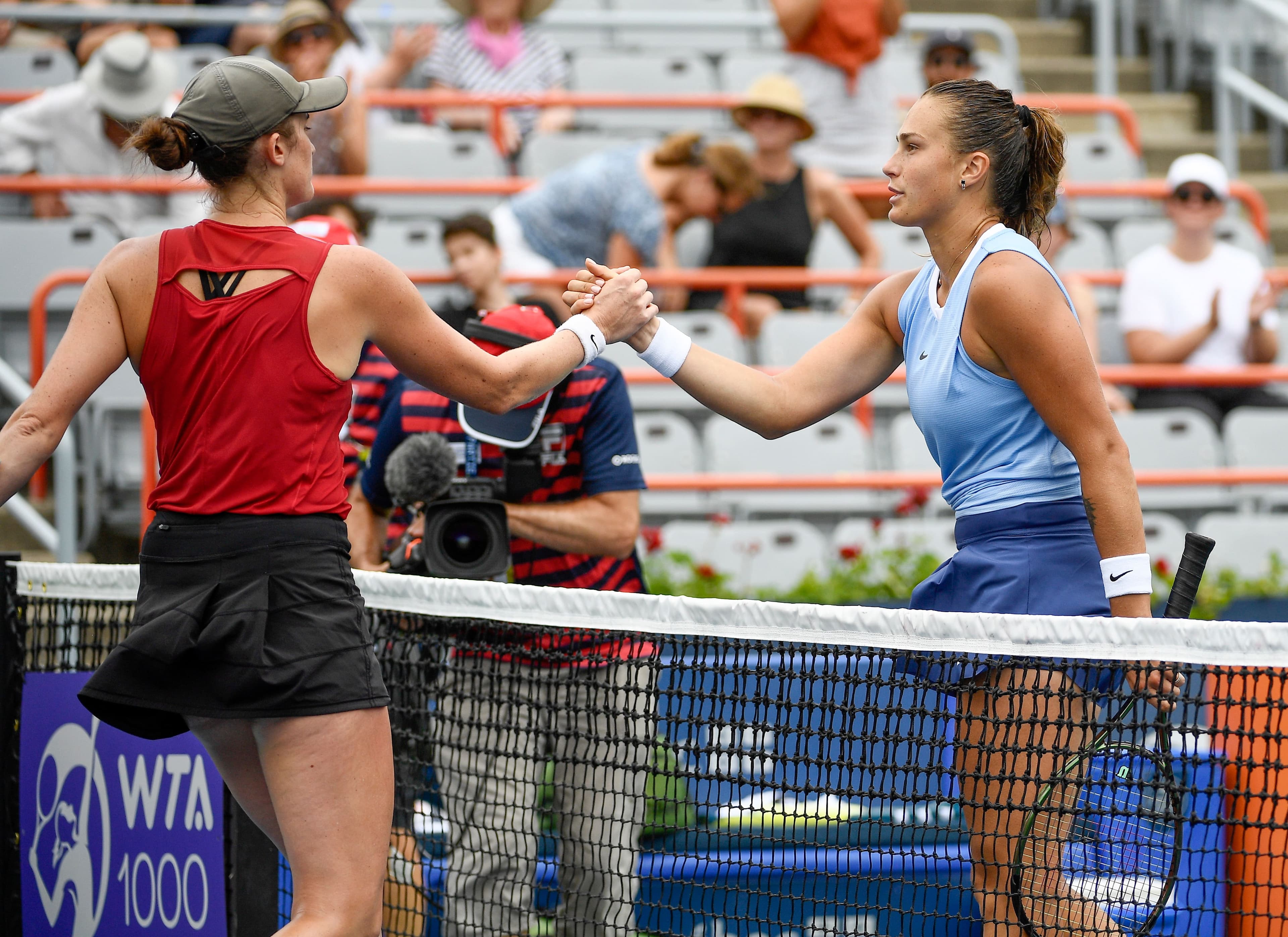 Rebecca Marino a félicité Aryna Sabalenka au terme du duel.