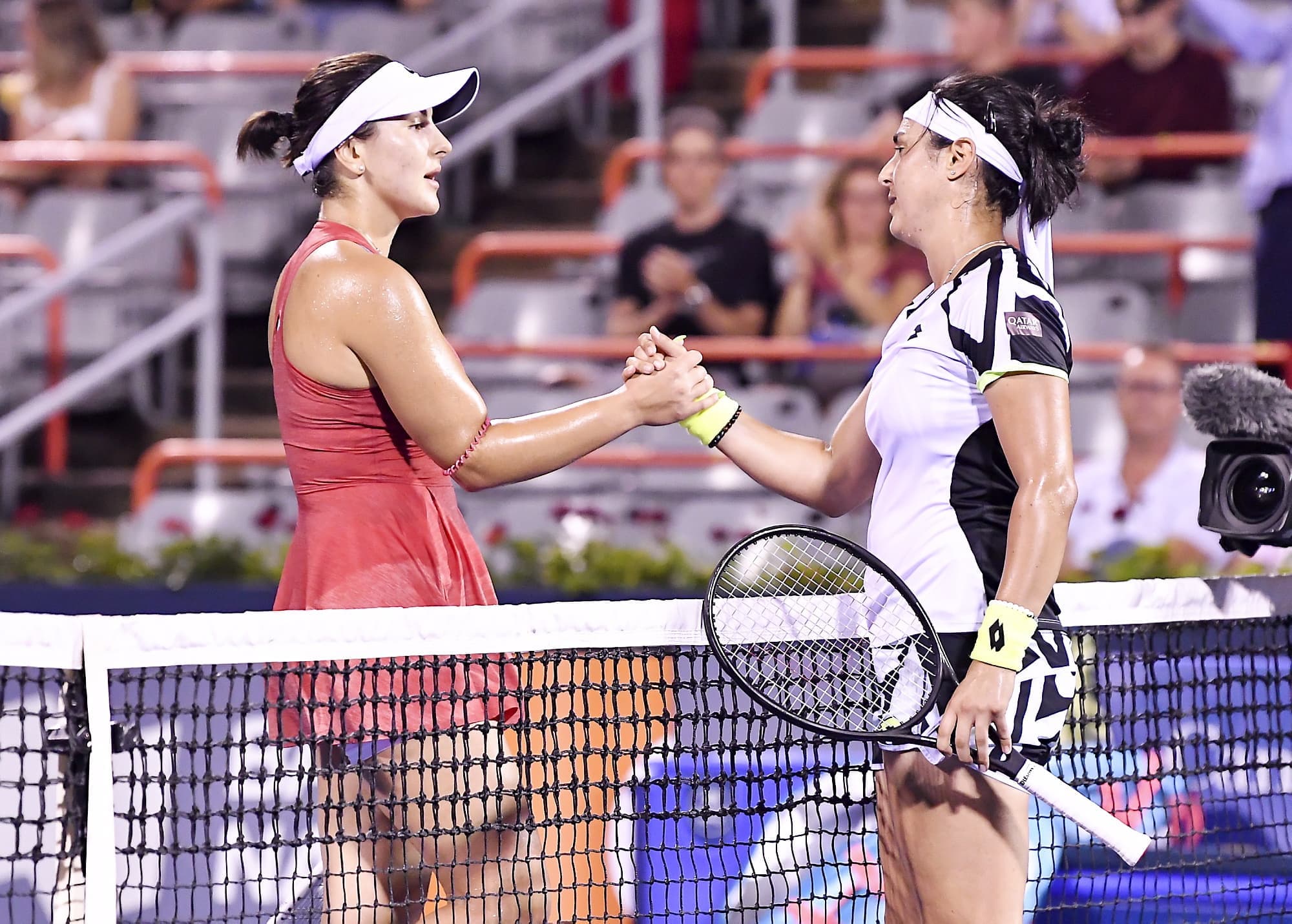 Bianca Andreescu a félicité sa rivale Ons Jabeur au terme du match.