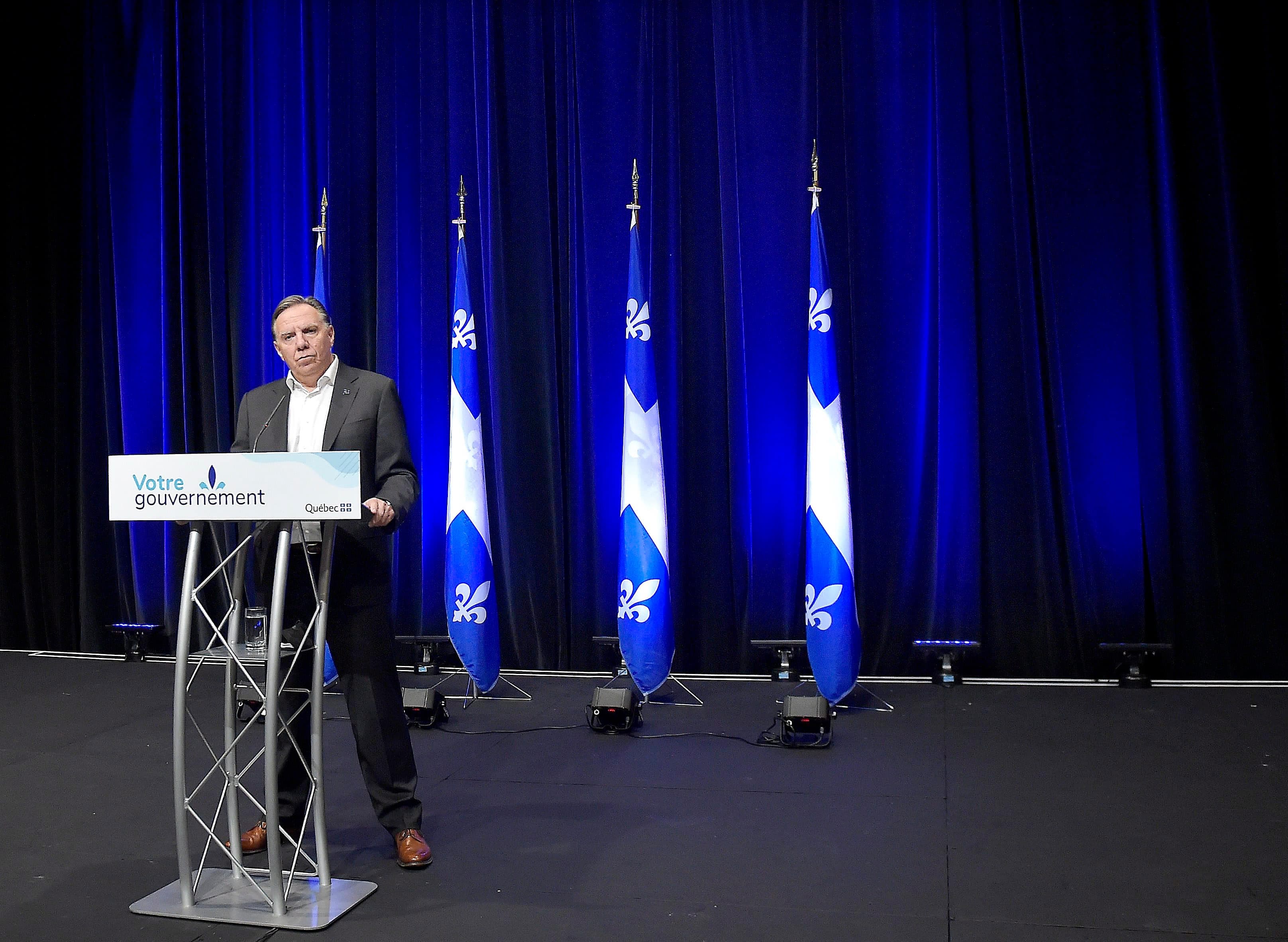 François Legault, qui s’est adressé aux médias vendredi au terme d’un caucus de trois jours de ses députés pour préparer la rentrée parlementaire, ne regrette pas son intervention musclée dans la campagne fédérale.