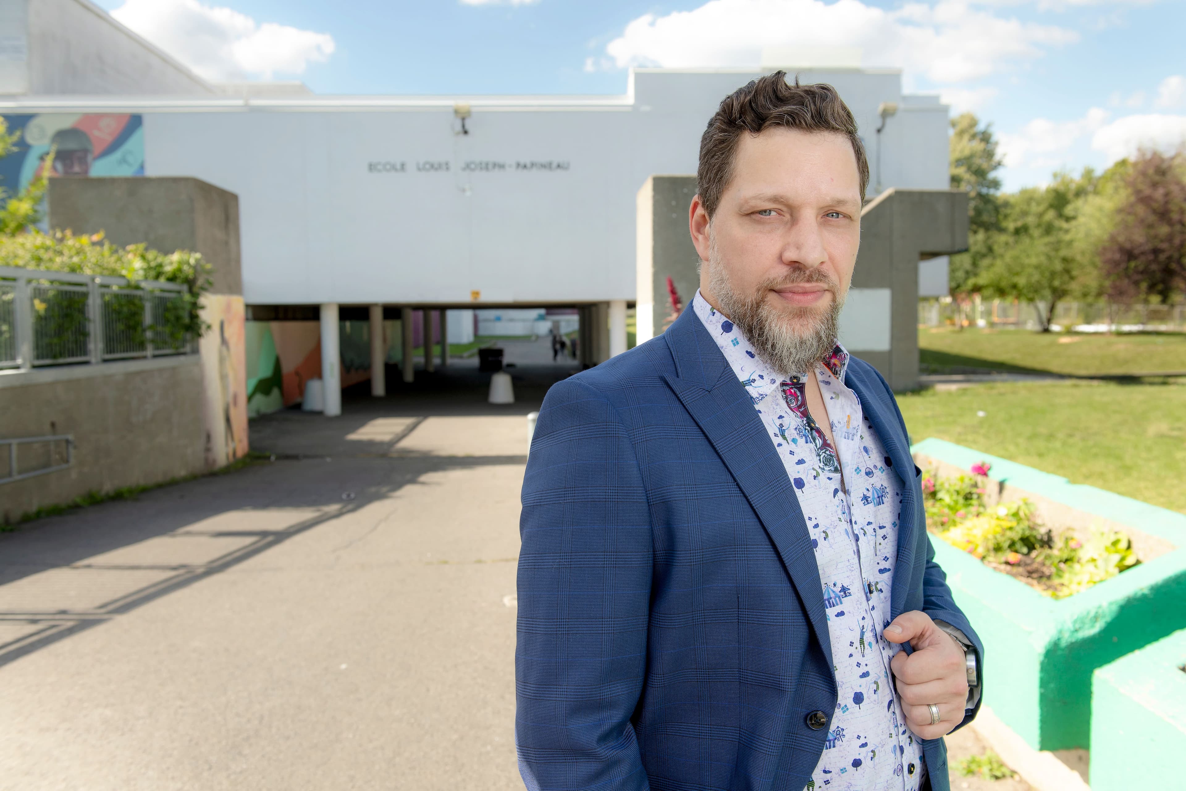 Jacques Langlois, président du conseil d’établissement de l’école Louis-Joseph-Papineau à Montréal. Il espère que les manifestations comme celle du 10 septembre ne se reproduiront plus.