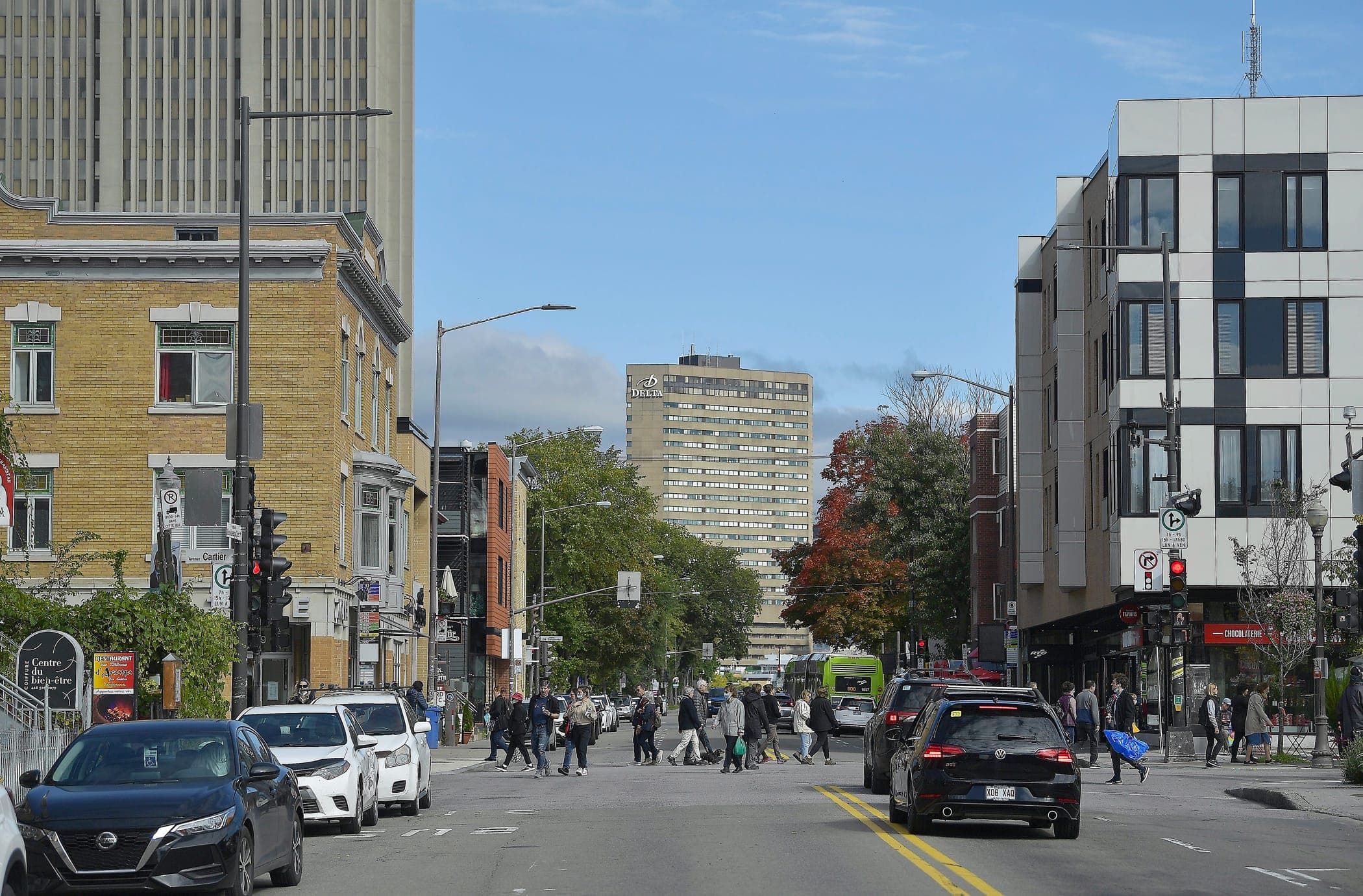 Le tramway circulera en surface sur une portion de 500 mètres du boulevard René-Lévesque. La Ville jongle avec trois scénarios pour la circulation sur ce tronçon.