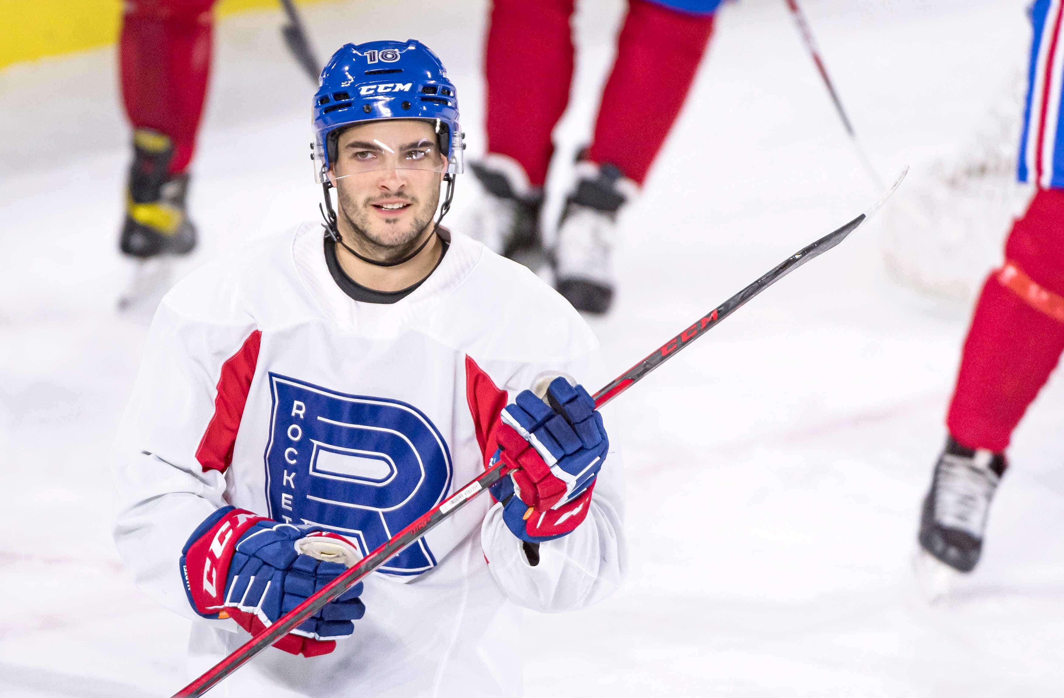 Danick Martel a comme objectif de marquer 20 buts cette saison avec le Rocket de Laval.