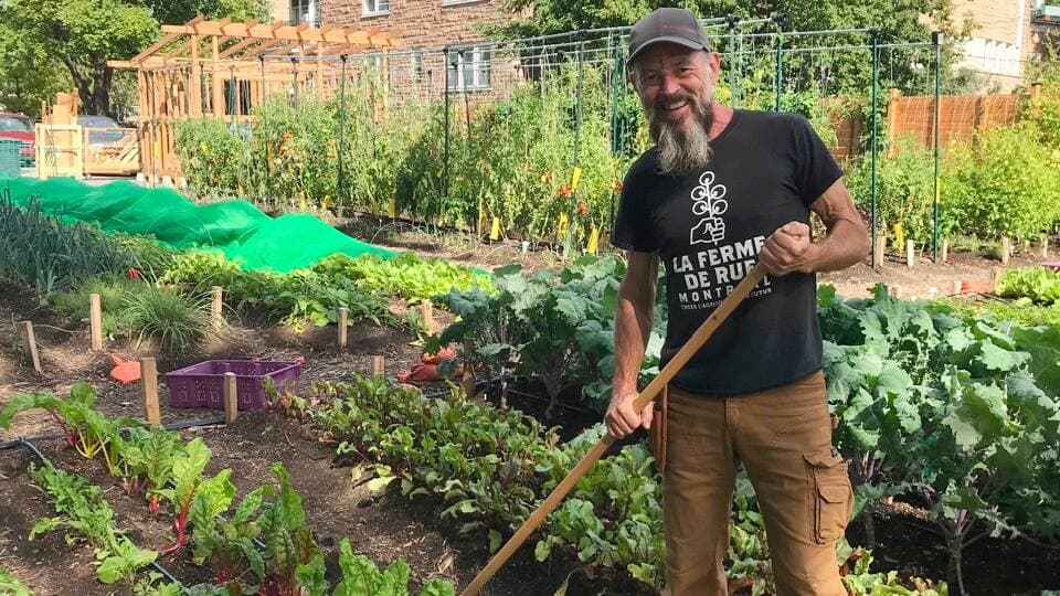 Réal Migneault, fondateur de la Ferme de rue Montréal.